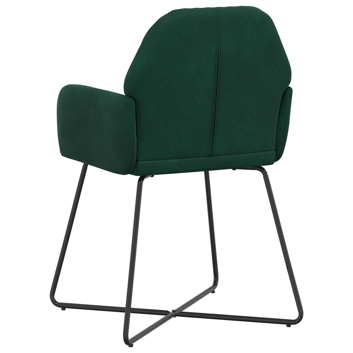 vidaXL Καρέκλες φαγητού 4 pcs Βελούδο Σκούρο Πράσινο 55 x 50 x 84 εκ.