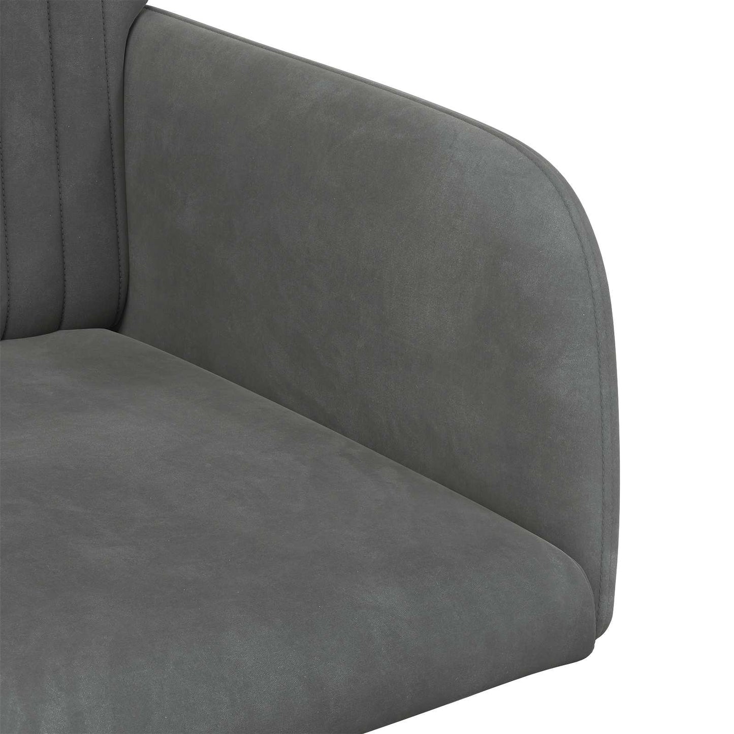 vidaXL Καρέκλες φαγητού 6 pcs Βελούδο Σκούρο Γκρι 55 x 50 x 84 εκ.