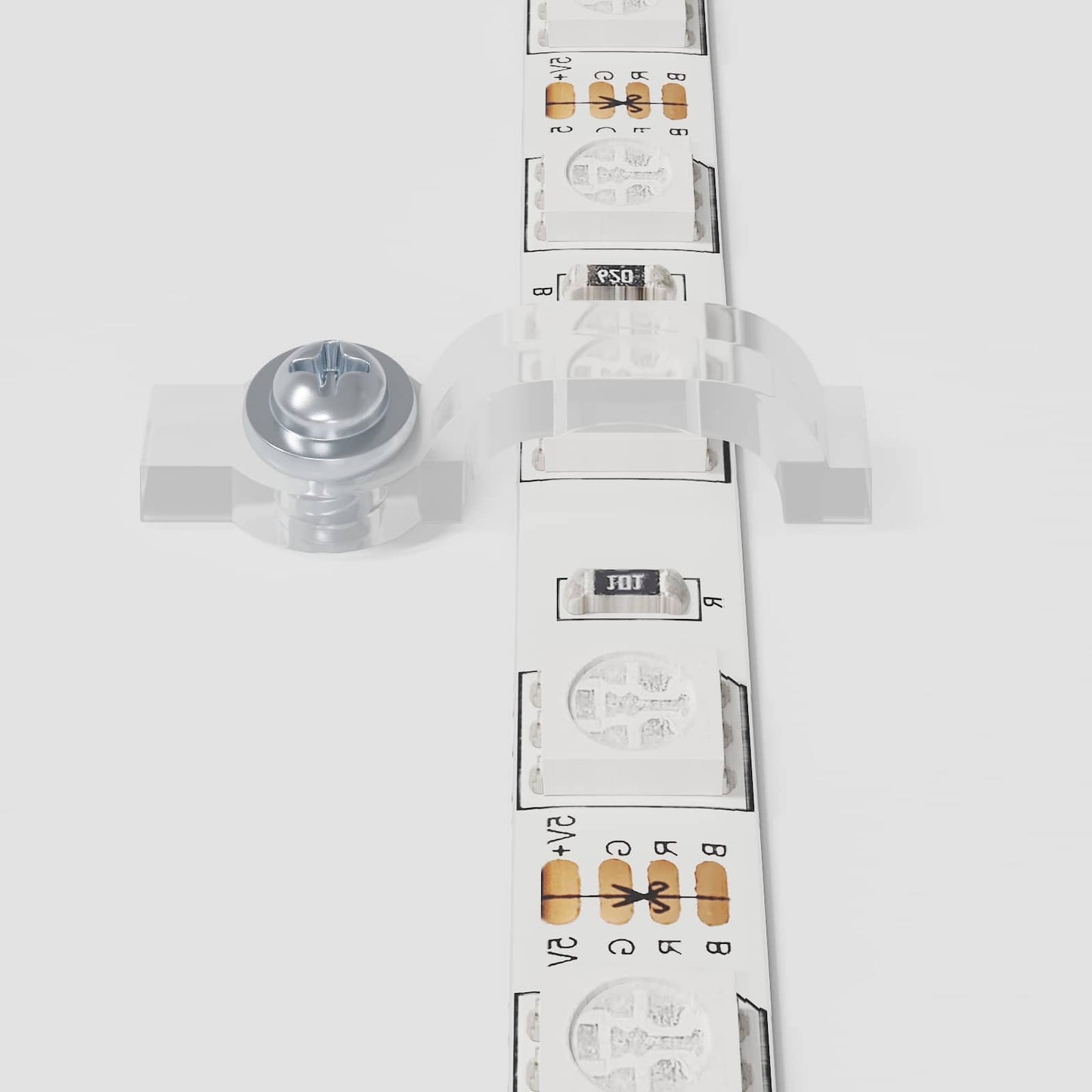 vidaXL Λωρίδα LED 12 τμχ. Μαύρο και Διαφανές Χαλκός και Πλαστικό