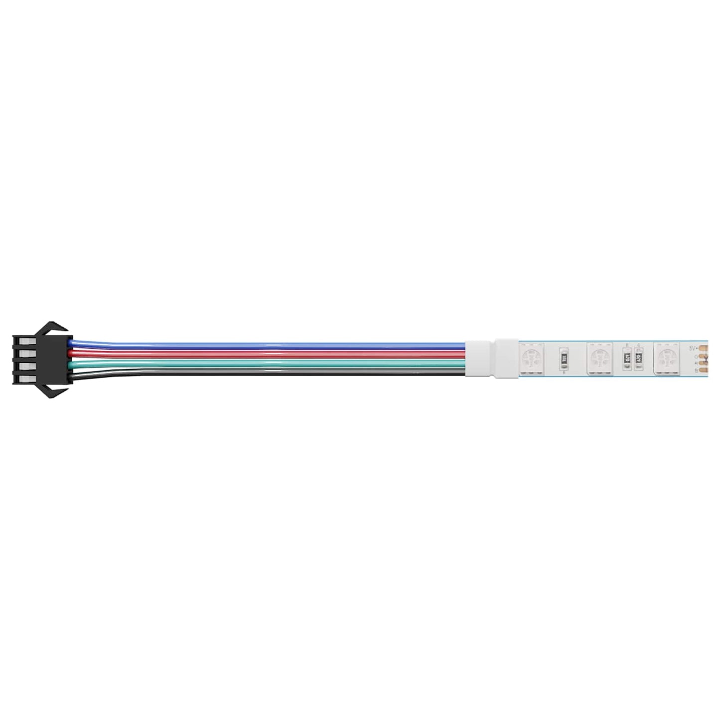 vidaXL Λωρίδα LED 2 pcs Μαύρο και Λευκό 1745 χιλιοστά