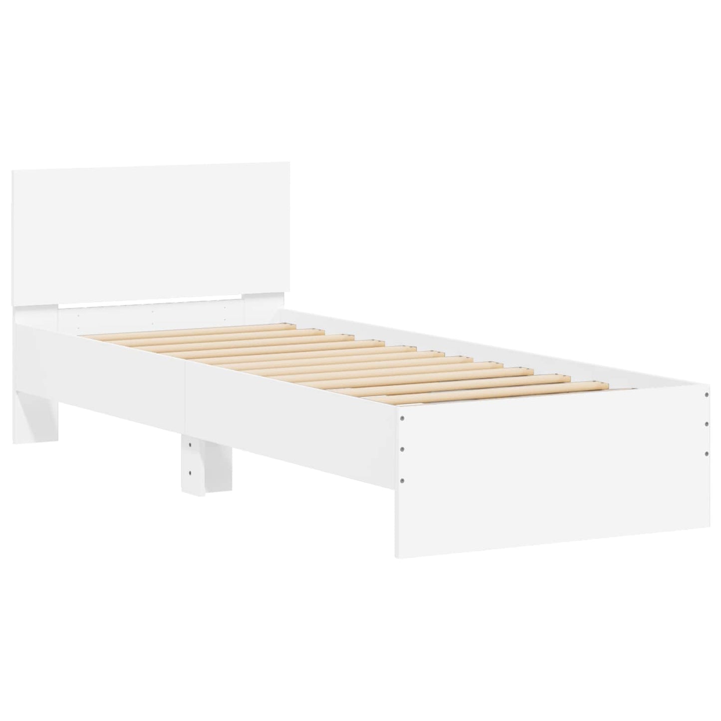 vidaXL Κρεβάτι με Κεφαλάρι Λευκό 80 x 200 cm