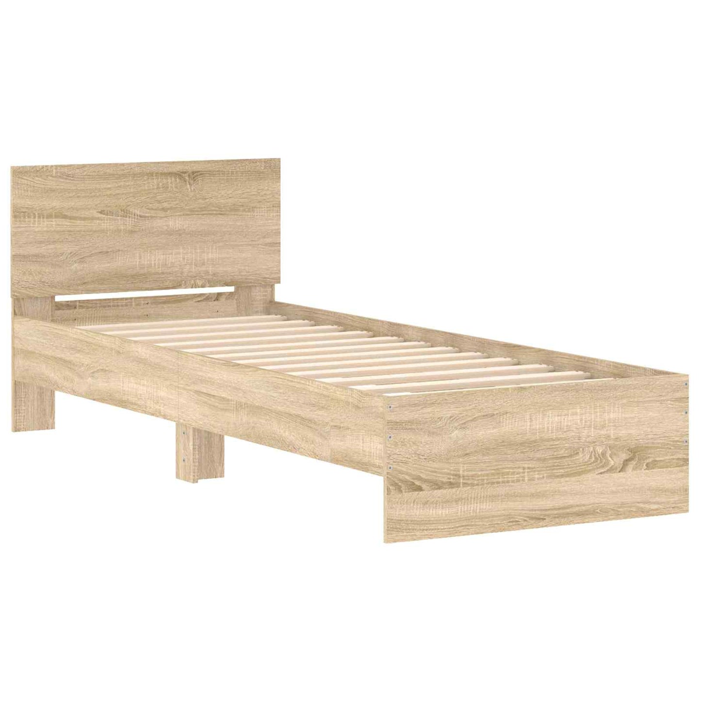 vidaXL Κρεβάτι με Κεφαλάρι Sonoma Δρυς 80 x 200 cm