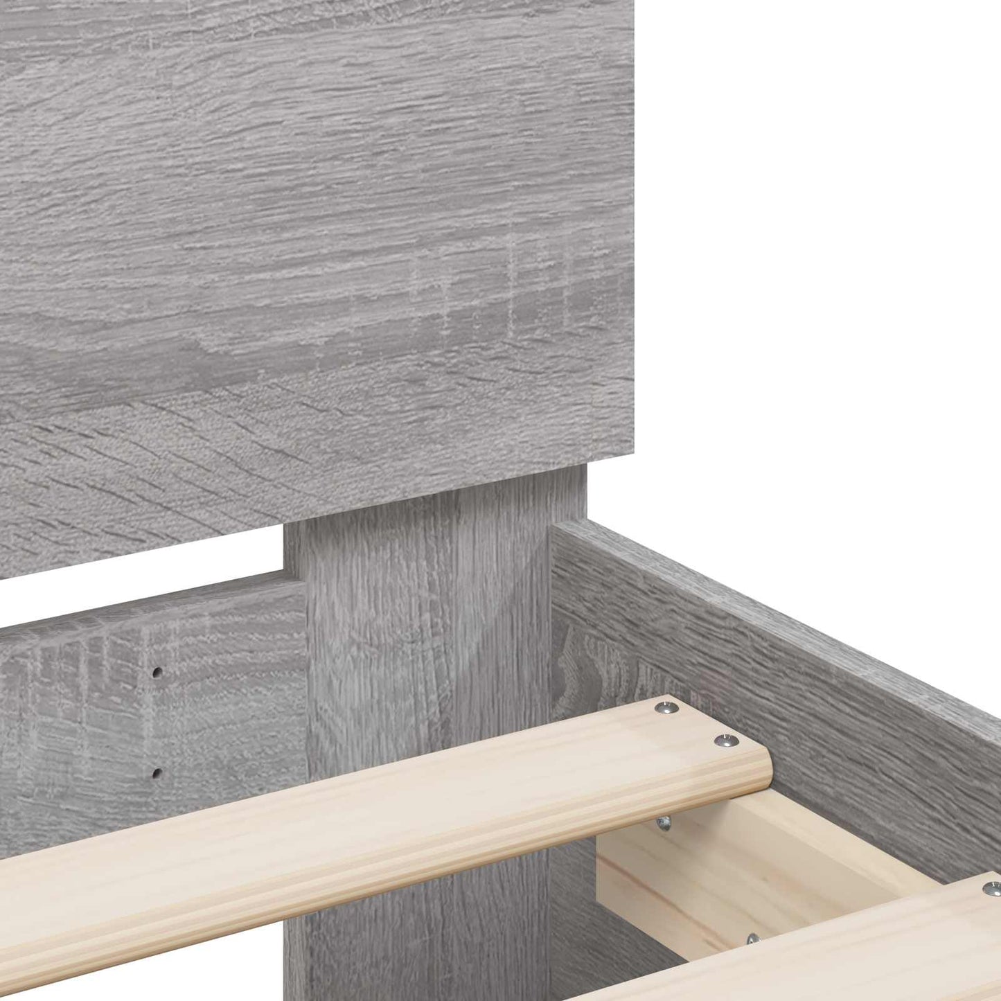 vidaXL Κρεβάτι με Κεφαλάρι Γκρι Sonoma 80 x 200 cm Επεξεργασμένο Ξύλο