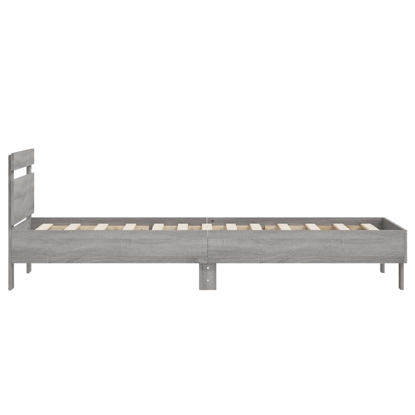 vidaXL Κρεβάτι με Κεφαλάρι Γκρι Sonoma 80 x 200 cm Επεξεργασμένο Ξύλο