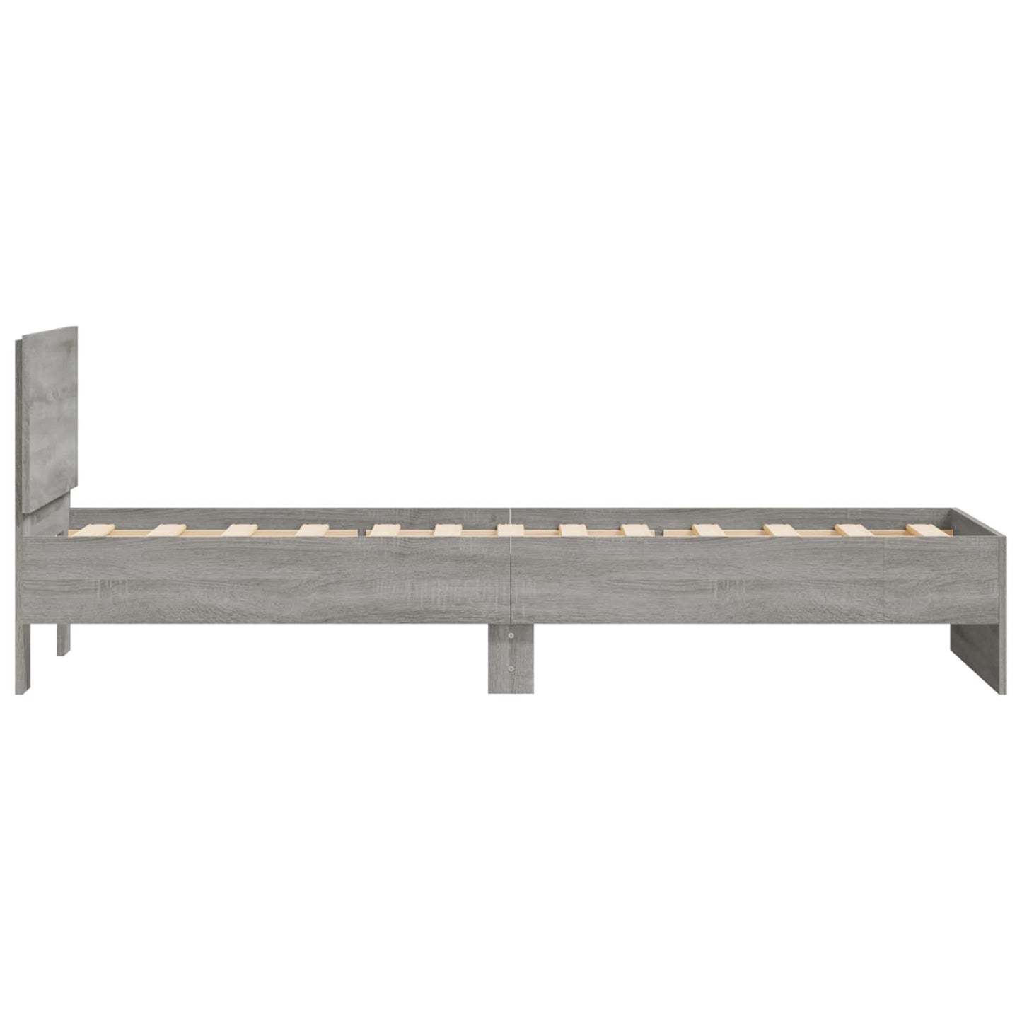 vidaXL Κρεβάτι με Κεφαλάρι Γκρι Σονομά 80 x 200 cm
