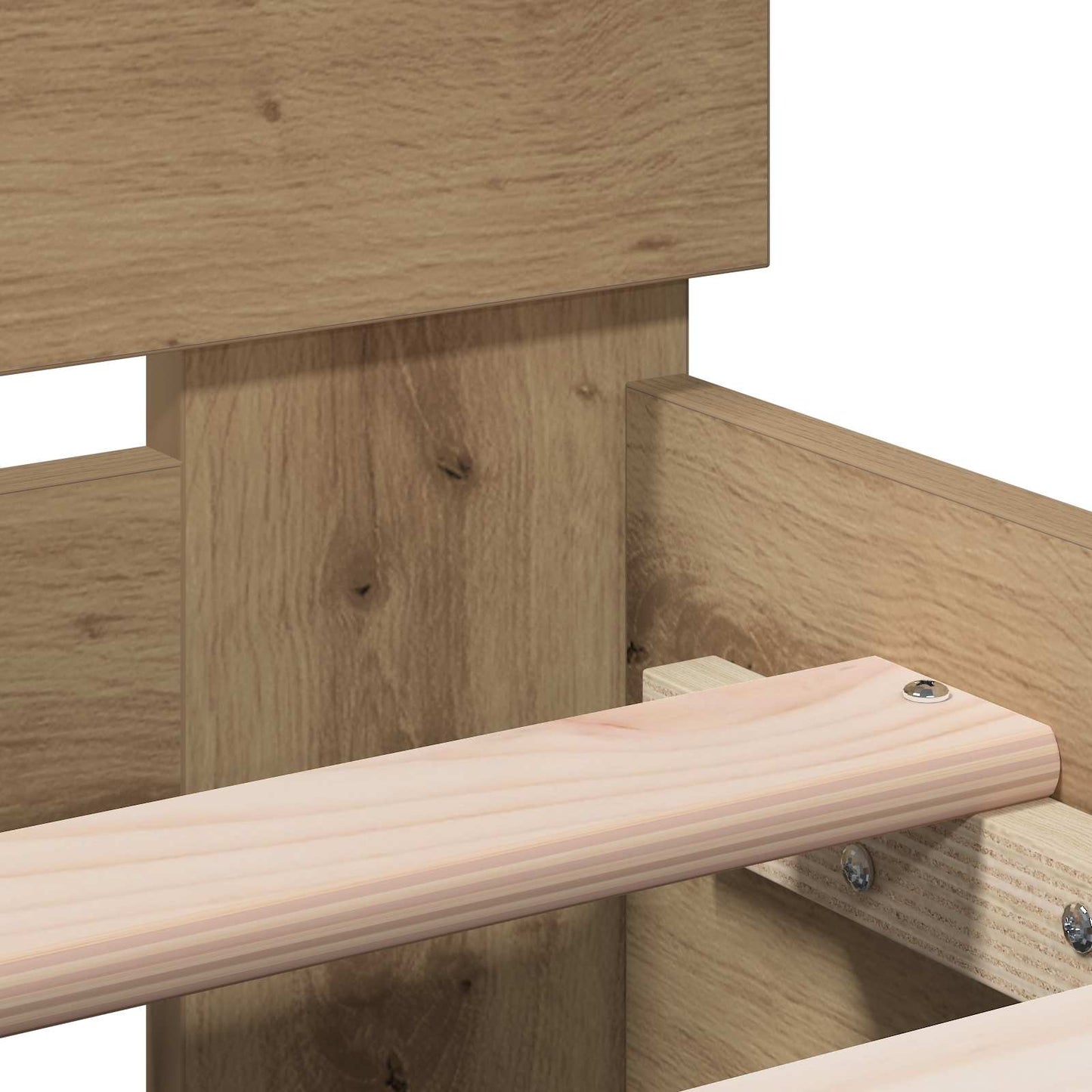 vidaXL Κρεβάτι με Κεφαλάρι Artisan Δρυς 80 x 200 cm Επεξεργασμένο Ξύλο