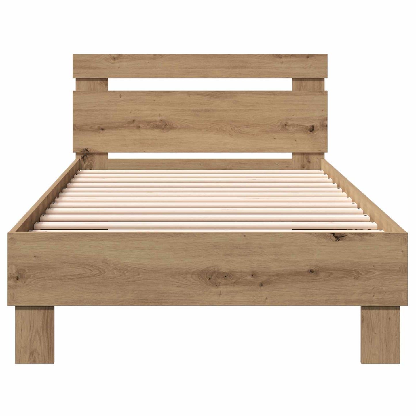 vidaXL Κρεβάτι με Κεφαλάρι Artisan Δρυς 80 x 200 cm Επεξεργασμένο Ξύλο