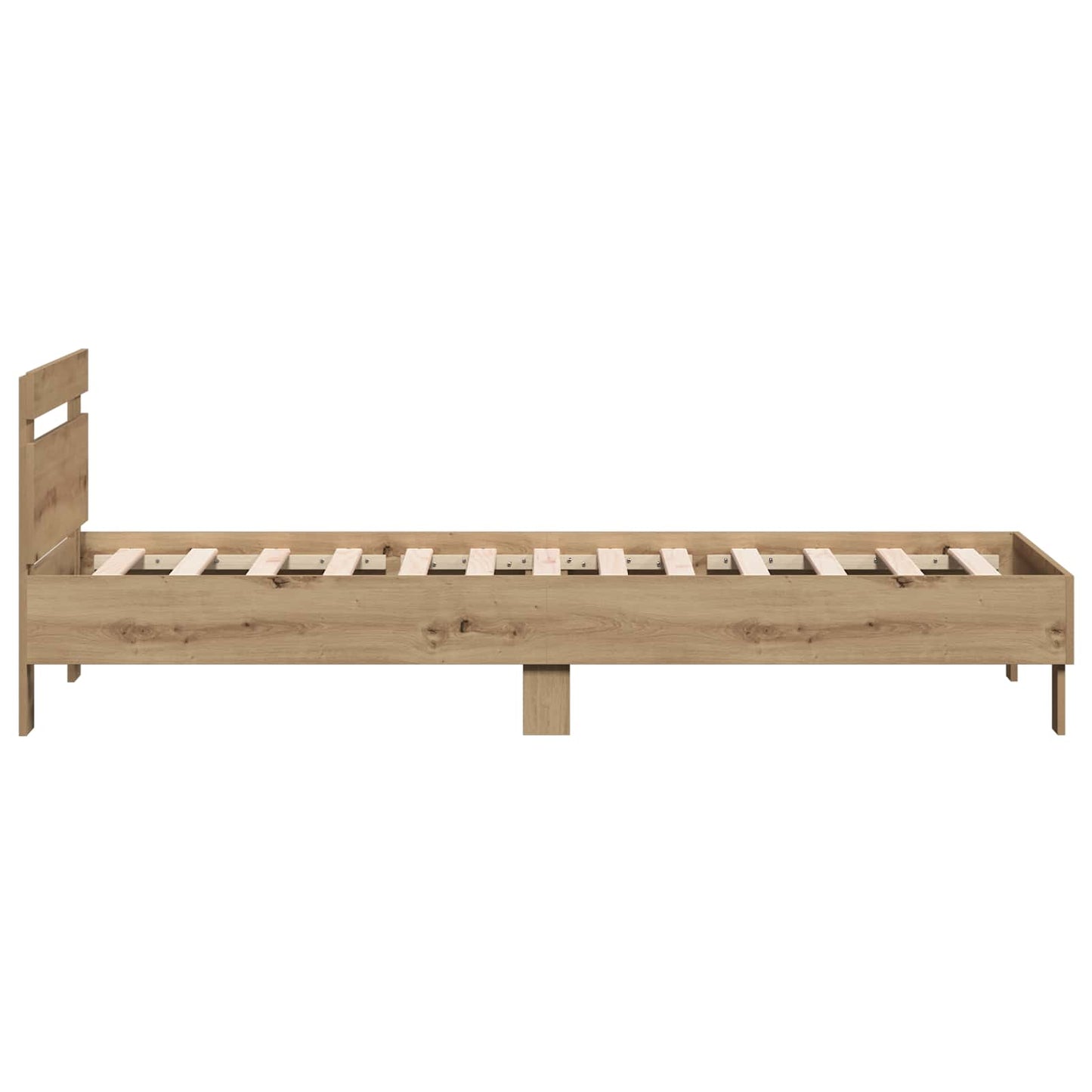 vidaXL Κρεβάτι με Κεφαλάρι Artisan Δρυς 80 x 200 cm Επεξεργασμένο Ξύλο
