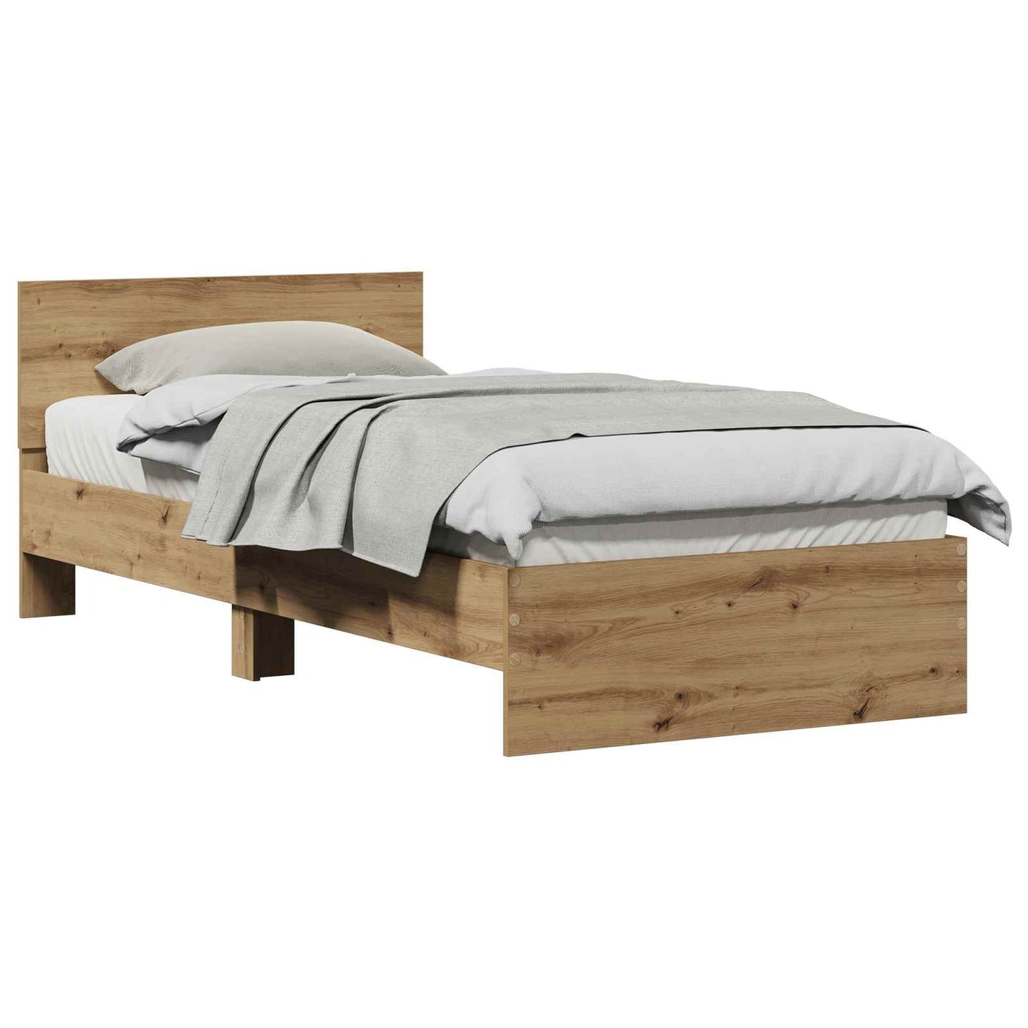 vidaXL Κρεβάτι με Κεφαλάρι Artisan Δρυς 80 x 200 cm