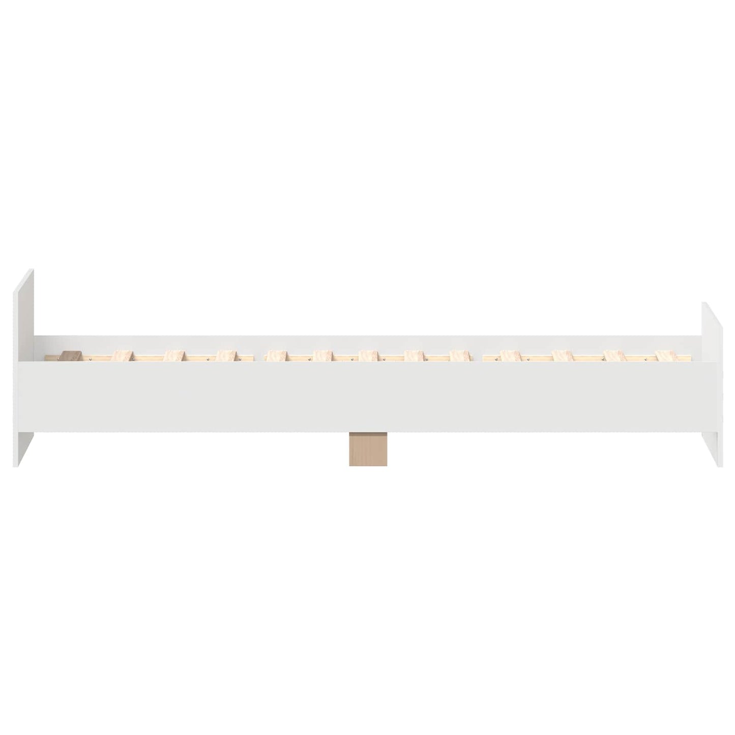 vidaXL Κρεβάτι με Κεφαλάρι Λευκό 80 x 200 cm Επεξεργασμένο Ξύλο