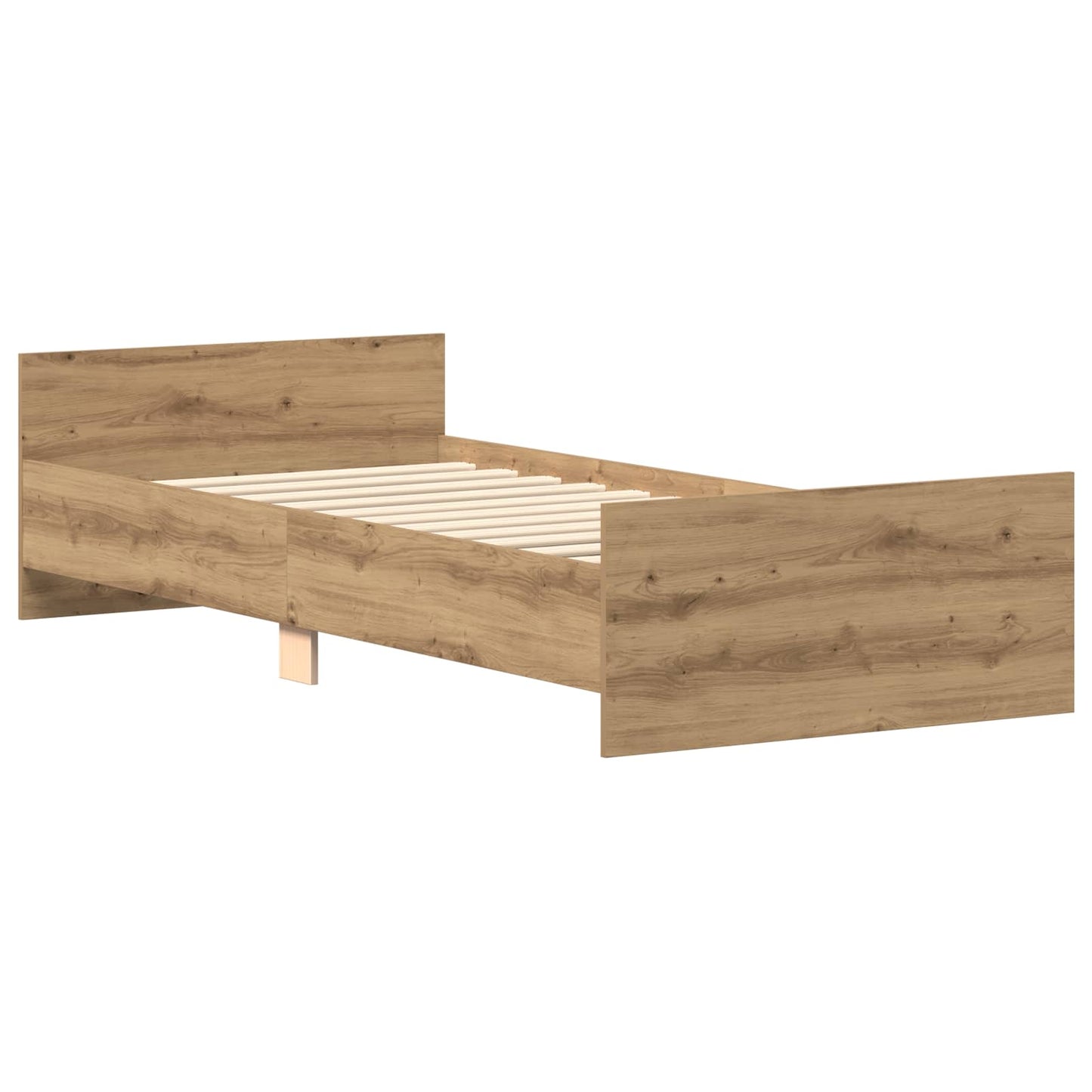 vidaXL Κρεβάτι με Κεφαλάρι Artisan Δρυς 80 x 200 cm Επεξεργασμένο Ξύλο