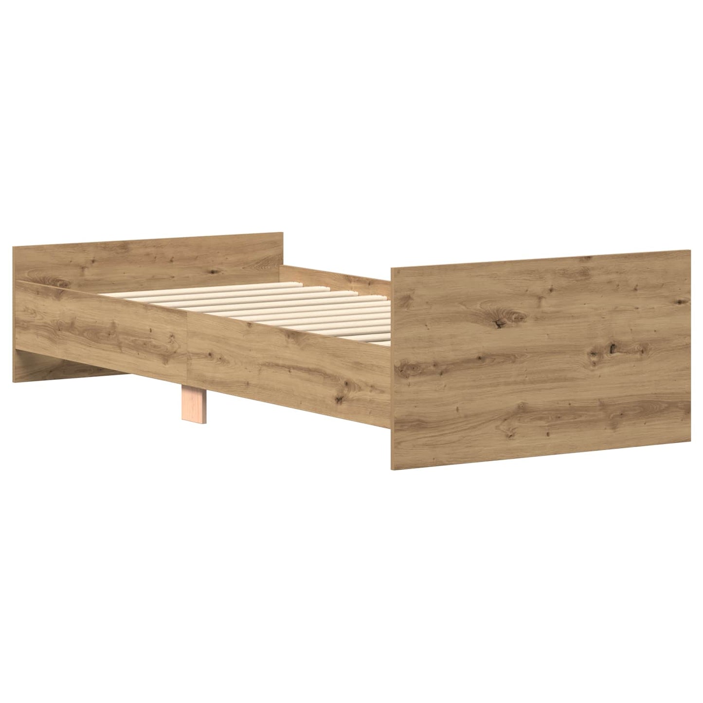 vidaXL Κρεβάτι με Κεφαλάρι Artisan Δρυς 80 x 200 cm Επεξεργασμένο Ξύλο