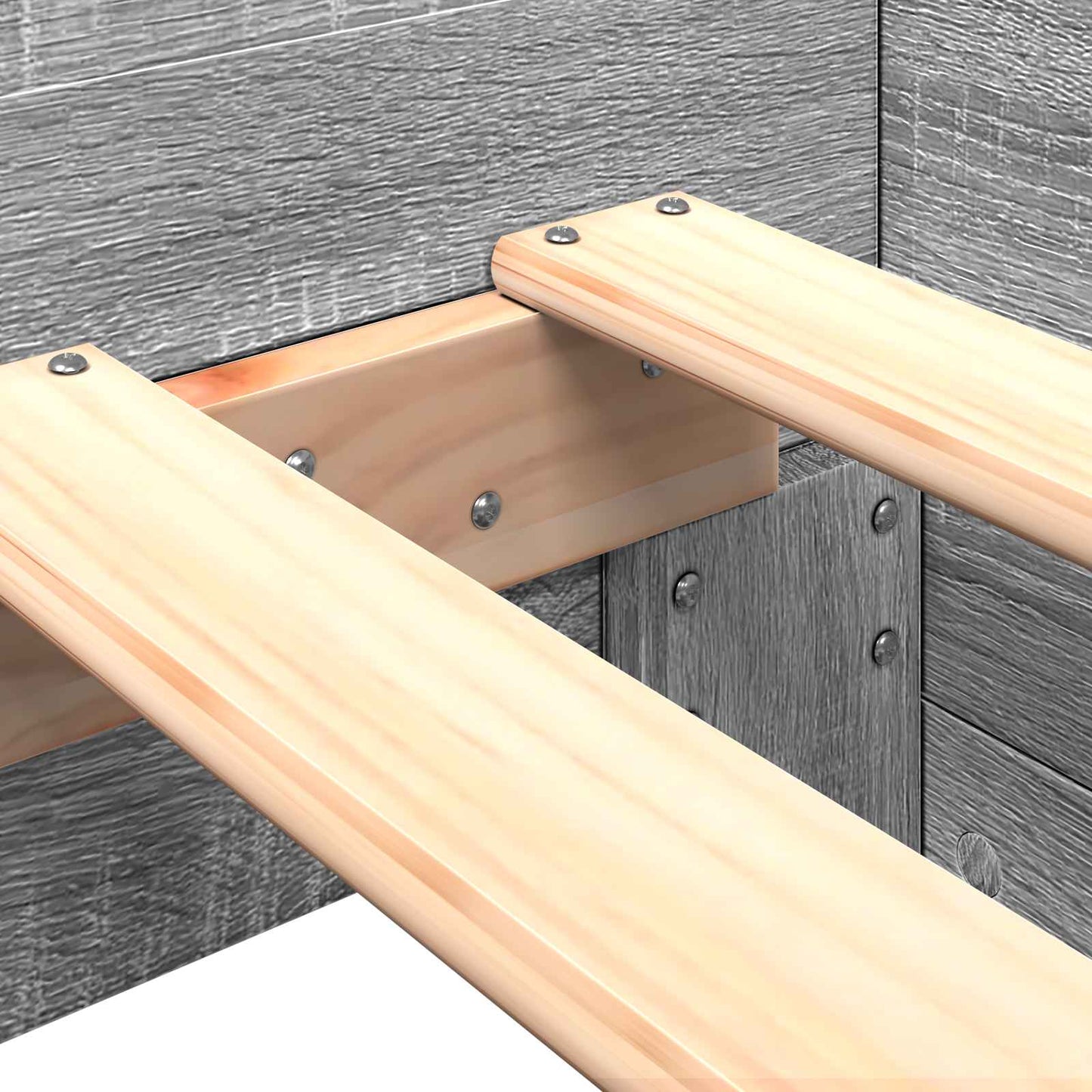 vidaXL Κρεβάτι με Κεφαλάρι Γκρι Sonoma 80 x 200 cm Επεξεργασμένο Ξύλο