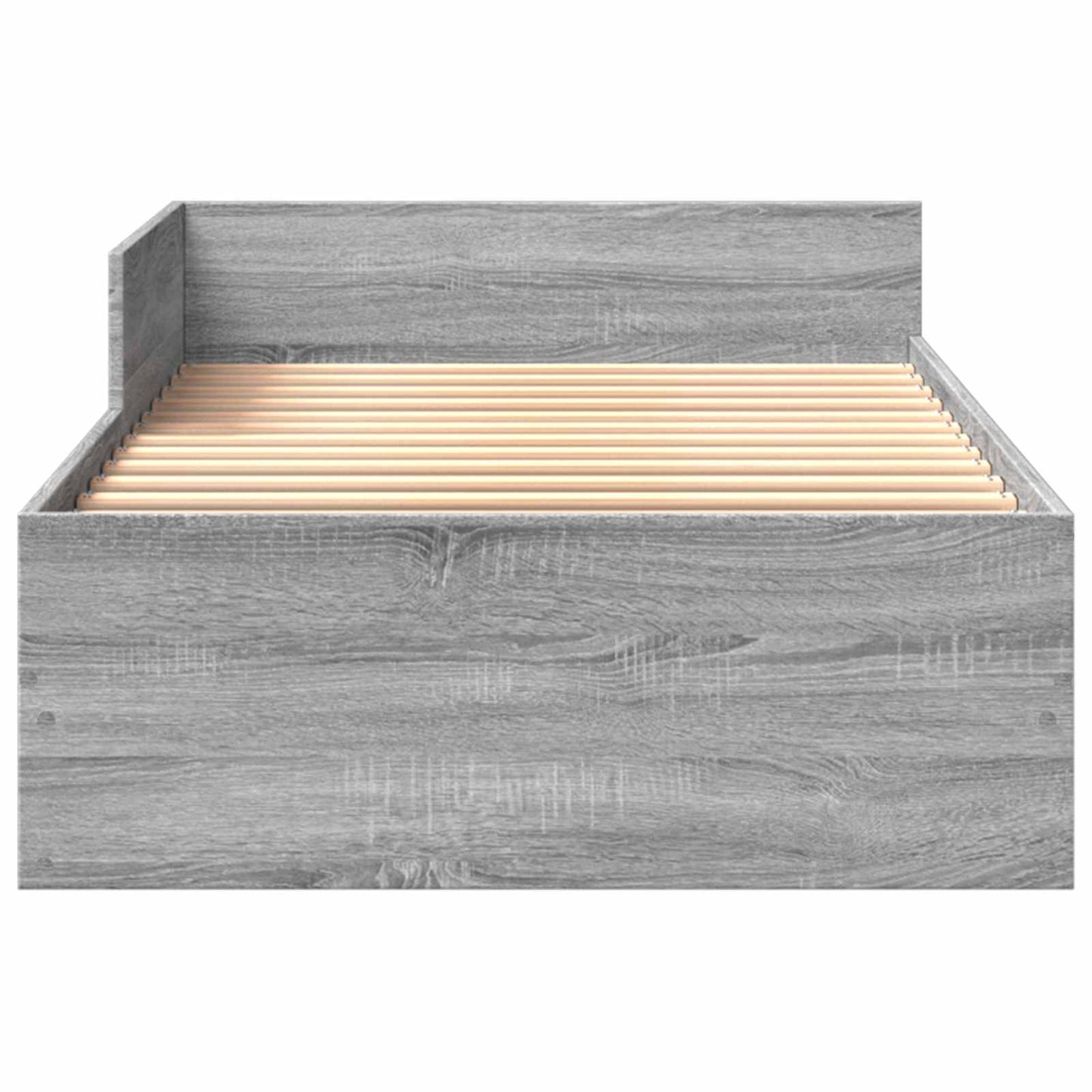 vidaXL Κρεβάτι με Κεφαλάρι Γκρι Sonoma 80 x 200 cm Επεξεργασμένο Ξύλο