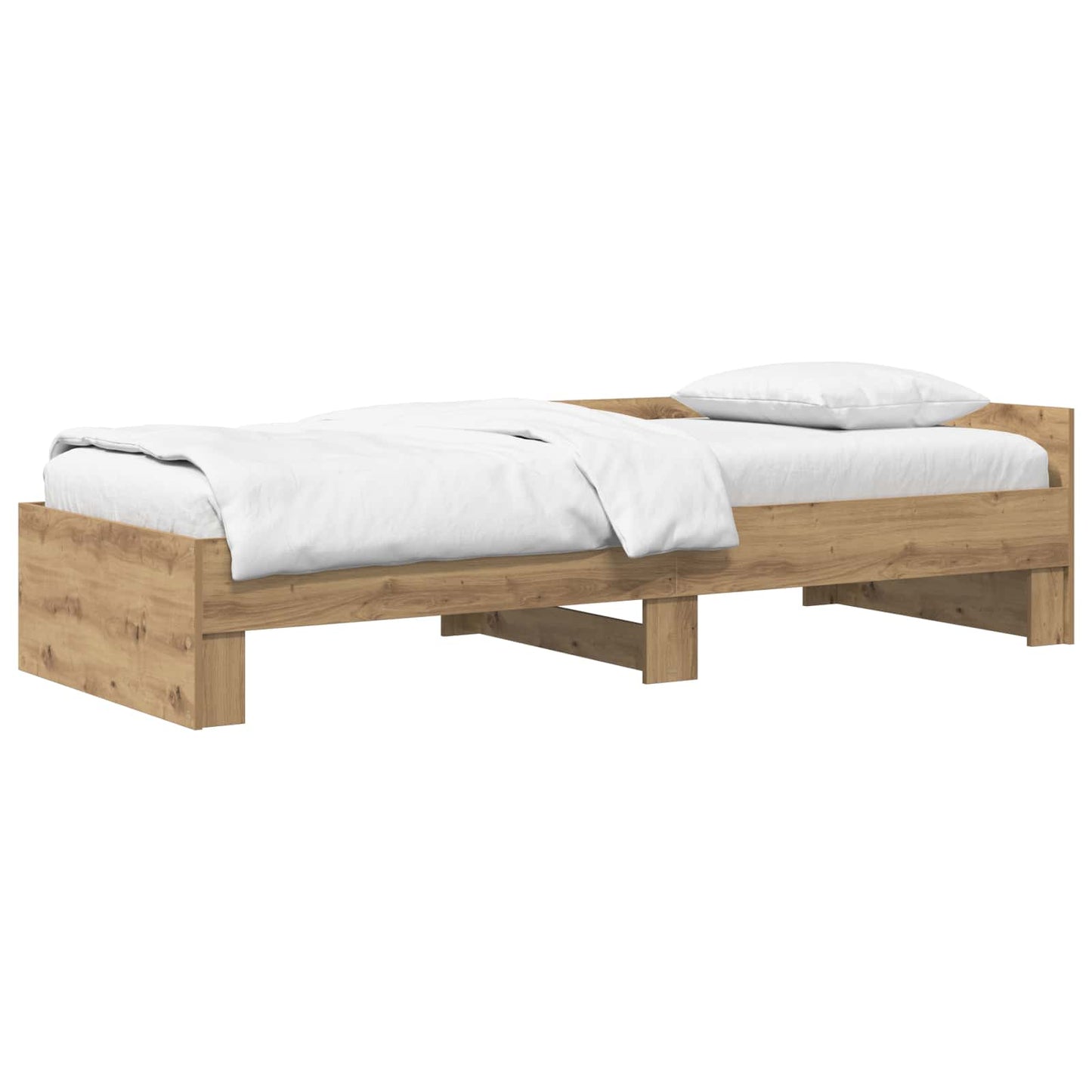 vidaXL Κρεβάτι με Κεφαλάρι Artisan Δρυς 80 x 200 cm Επεξεργασμένο Ξύλο