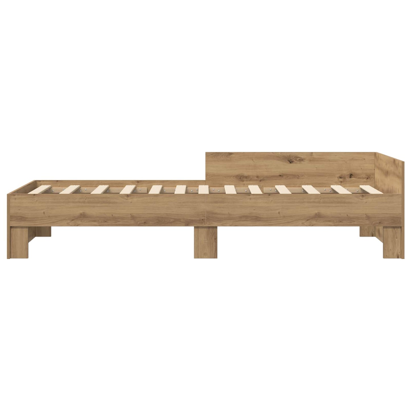 vidaXL Κρεβάτι με Κεφαλάρι Artisan Δρυς 80 x 200 cm Επεξεργασμένο Ξύλο