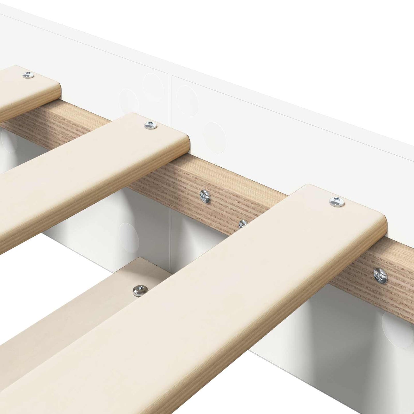 vidaXL Σκελετός Κρεβατιού Λευκό 80 x 200 cm Επεξεργασμένο Ξύλο