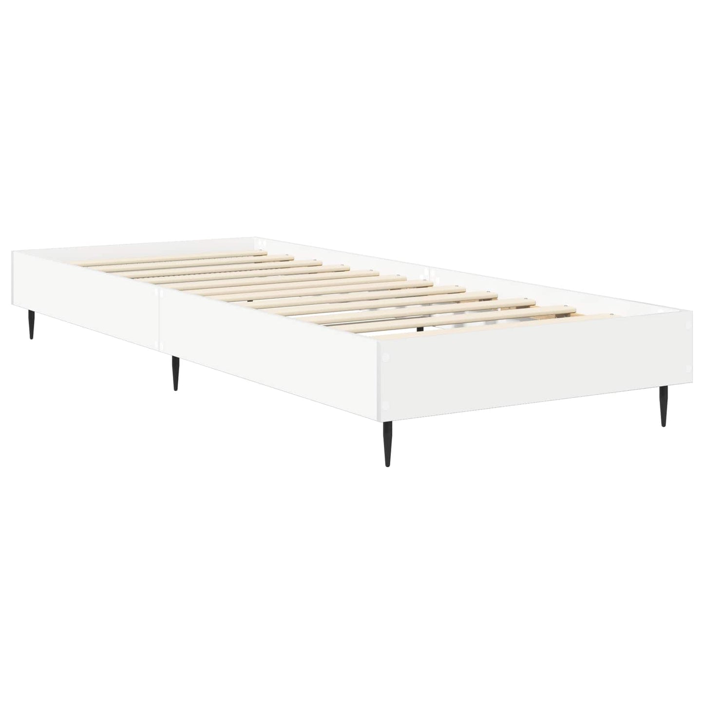 vidaXL Σκελετός Κρεβατιού Λευκό 80 x 200 cm Επεξεργασμένο Ξύλο