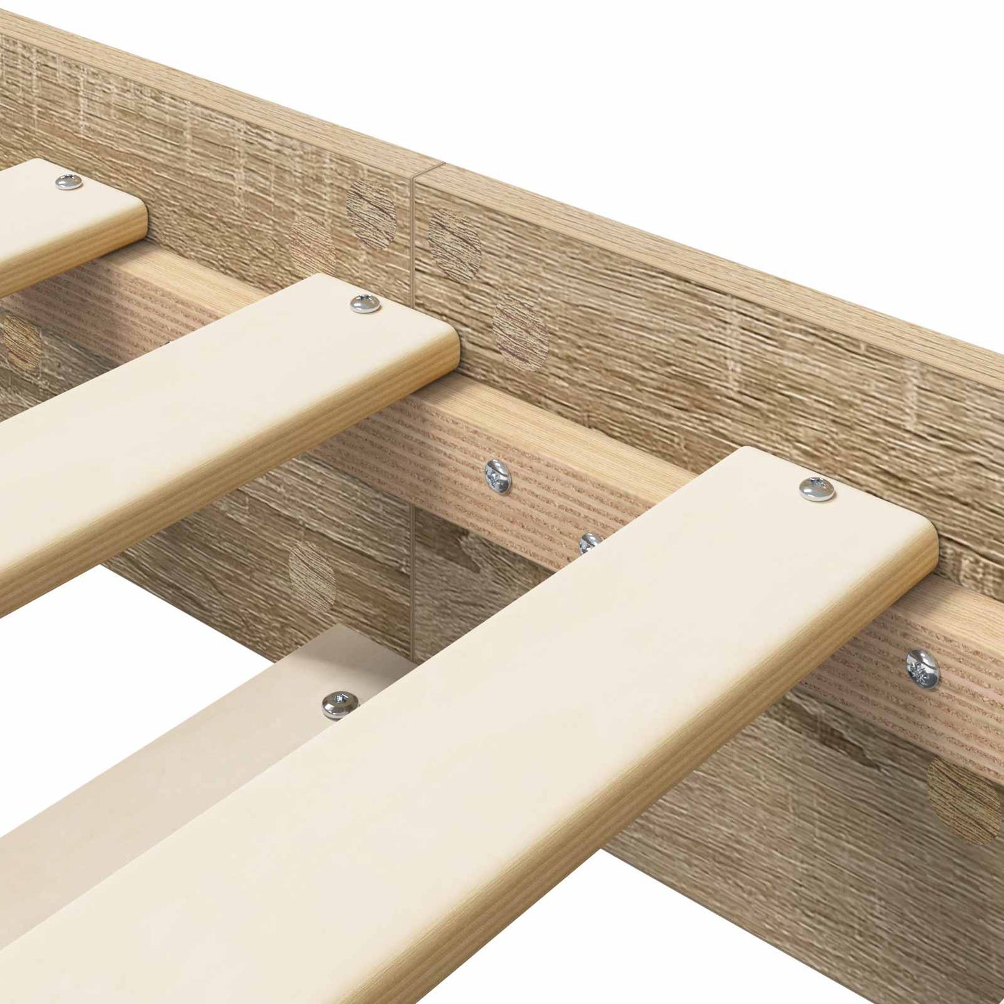 vidaXL Σκελετός Κρεβατιού Sonoma Δρυς 80 x 200 cm Επεξεργασμένο Ξύλο