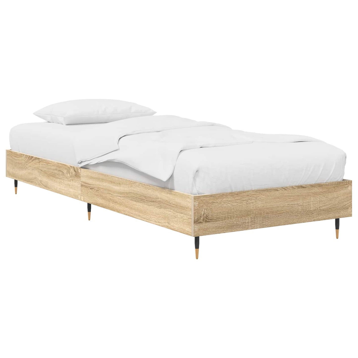 vidaXL Σκελετός Κρεβατιού Sonoma Δρυς 80 x 200 cm Επεξεργασμένο Ξύλο