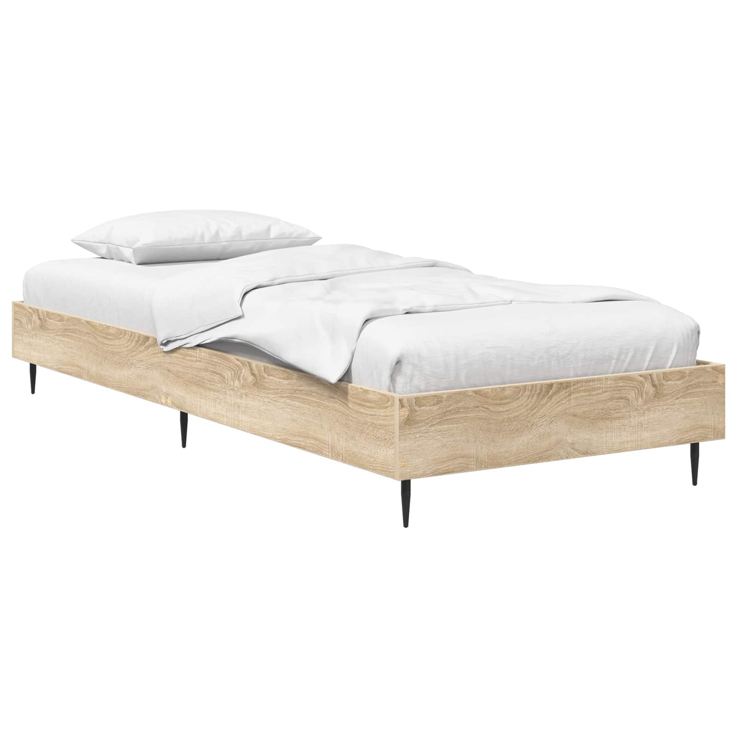vidaXL Σκελετός Κρεβατιού Sonoma Δρυς 80 x 200 cm Επεξεργασμένο Ξύλο