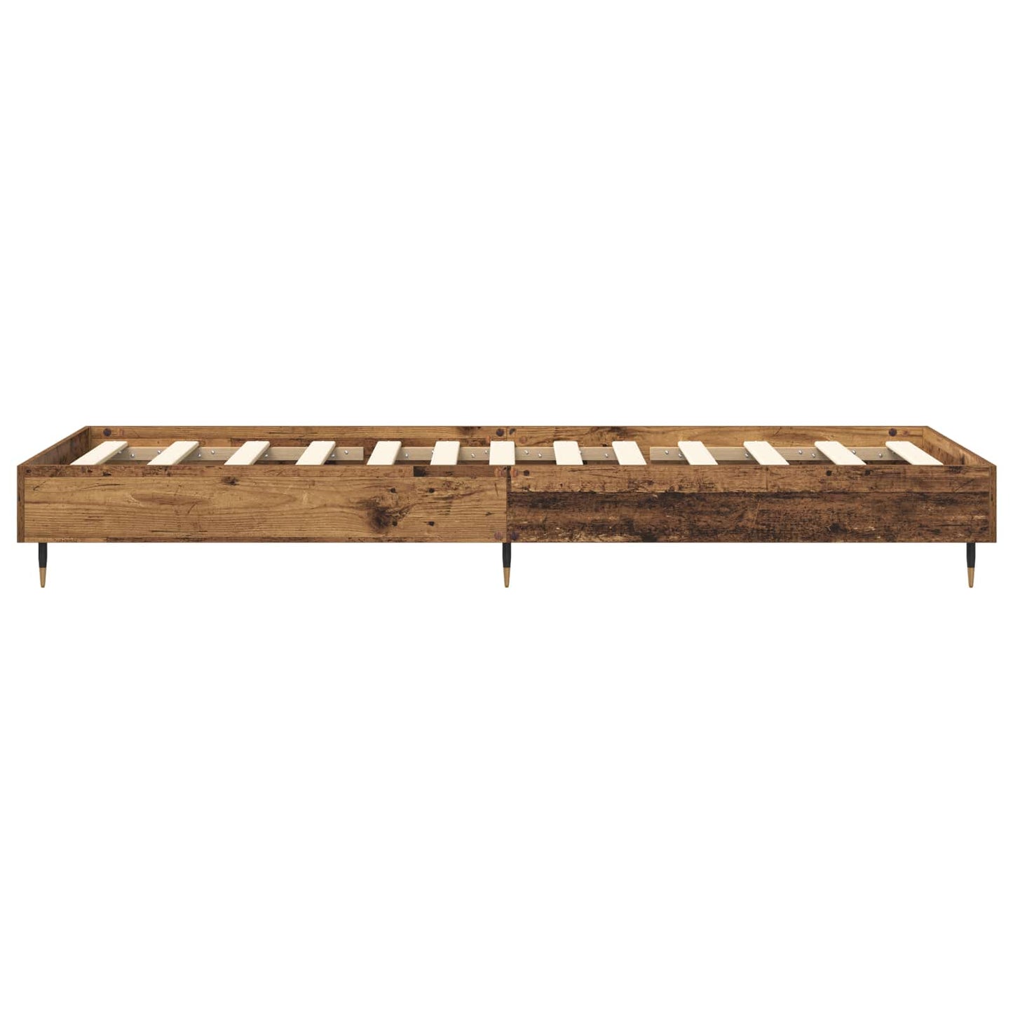 vidaXL Σκελετός Κρεβατιού Παλαιωμένο ξύλο 80 x 200 cm