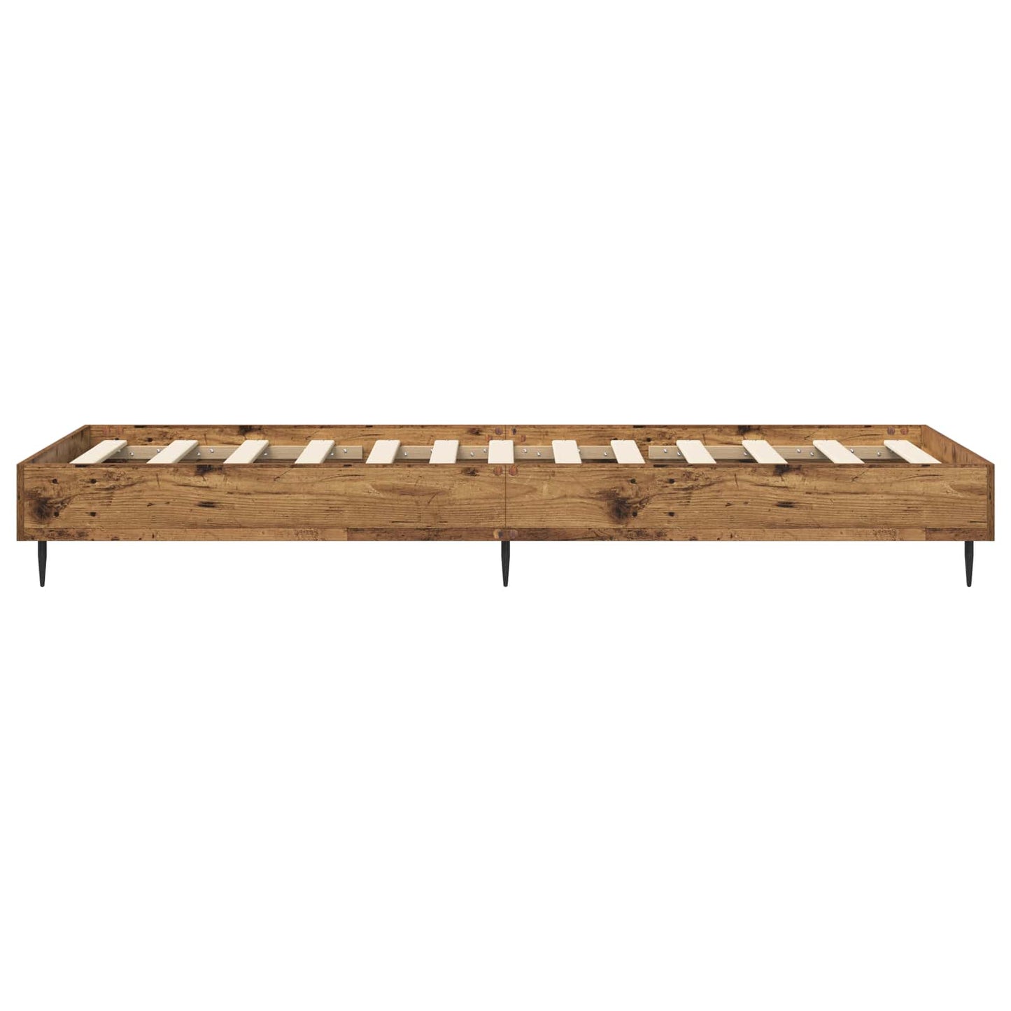vidaXL Σκελετός Κρεβατιού Παλαιωμένο ξύλο 80 x 200 cm