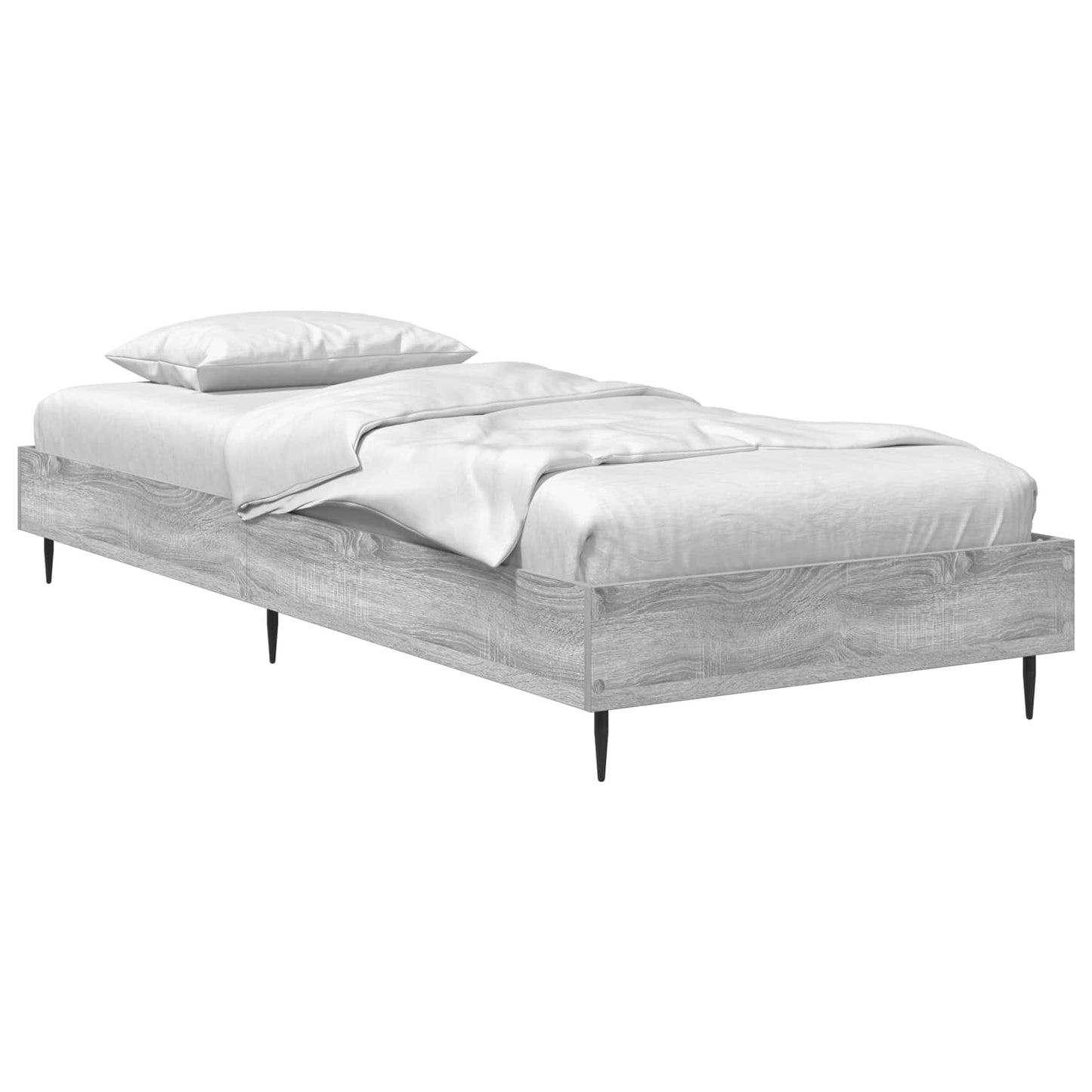 vidaXL Σκελετός Κρεβατιού Γκρι Sonoma 80 x 200 cm Επεξεργασμένο Ξύλο