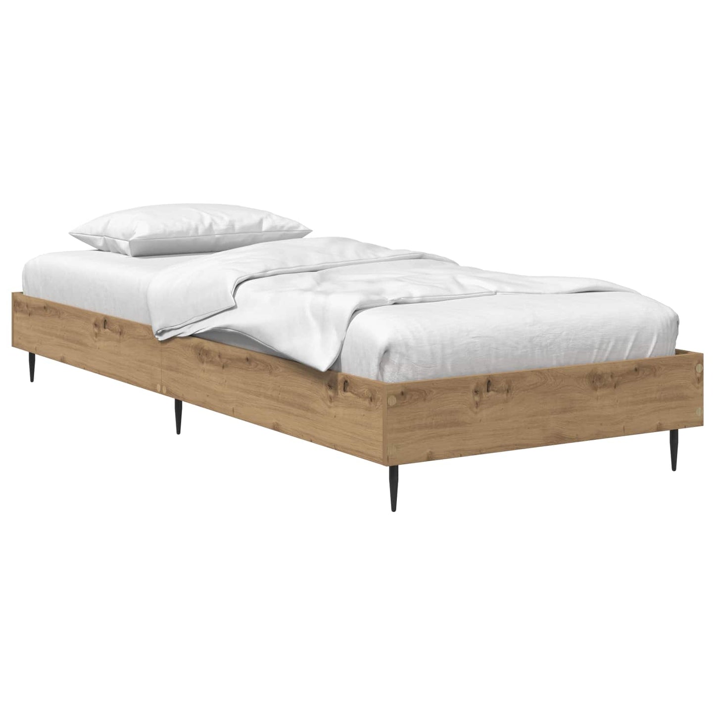 vidaXL Σκελετός Κρεβατιού Artisian Δρυς 80 x 200 cm Επεξεργασμένο Ξύλο