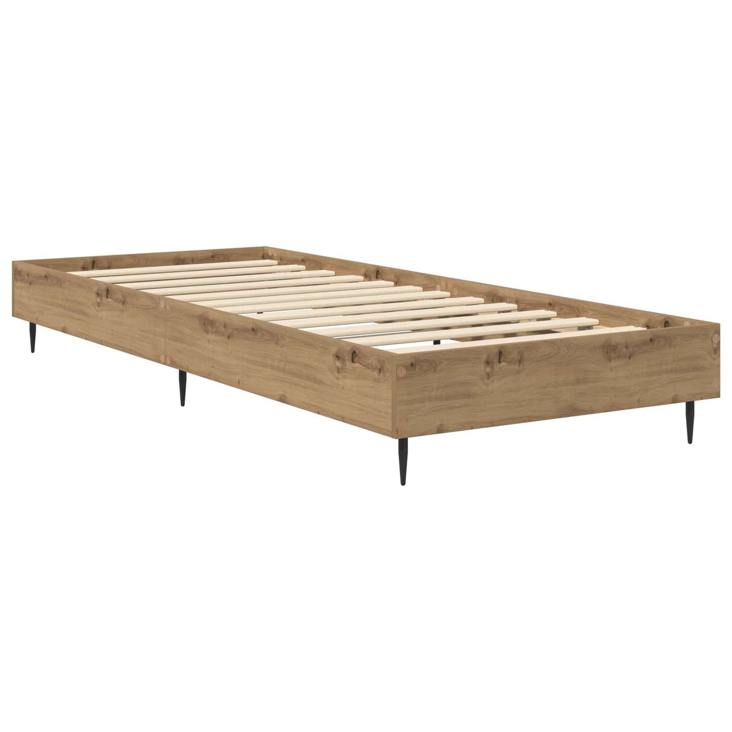 vidaXL Σκελετός Κρεβατιού Artisian Δρυς 80 x 200 cm Επεξεργασμένο Ξύλο
