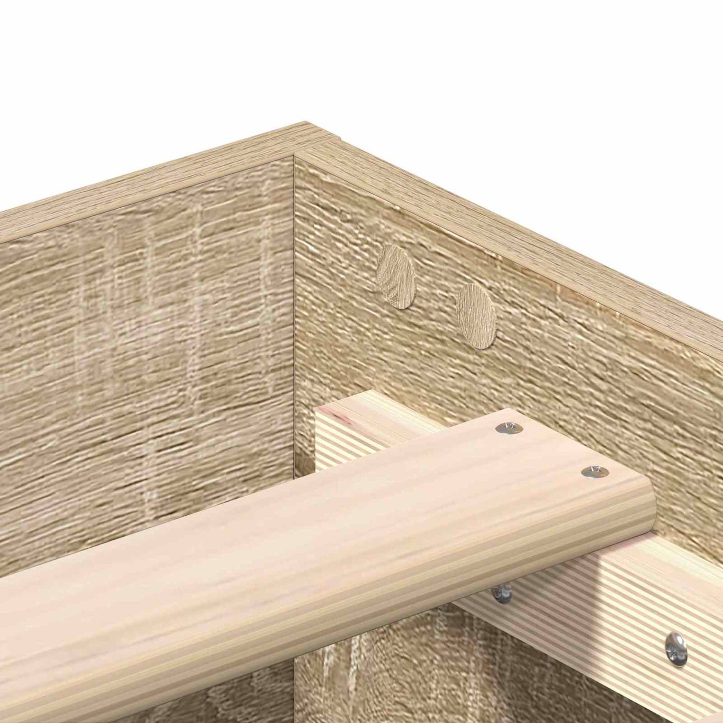 vidaXL Σκελετός Κρεβατιού Sonoma Δρυς 80 x 200 cm Επεξεργασμένο Ξύλο