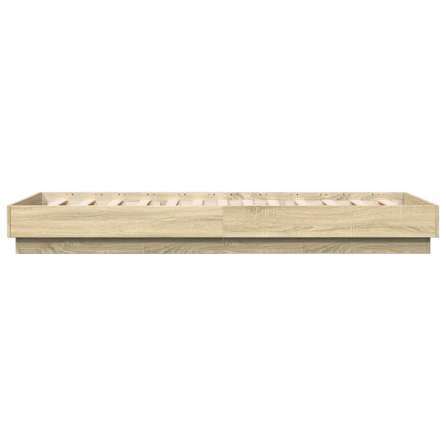 vidaXL Κρεβάτι δαπέδου Sonoma Δρυς 80 x 200 cm Επεξεργασμένο Ξύλο