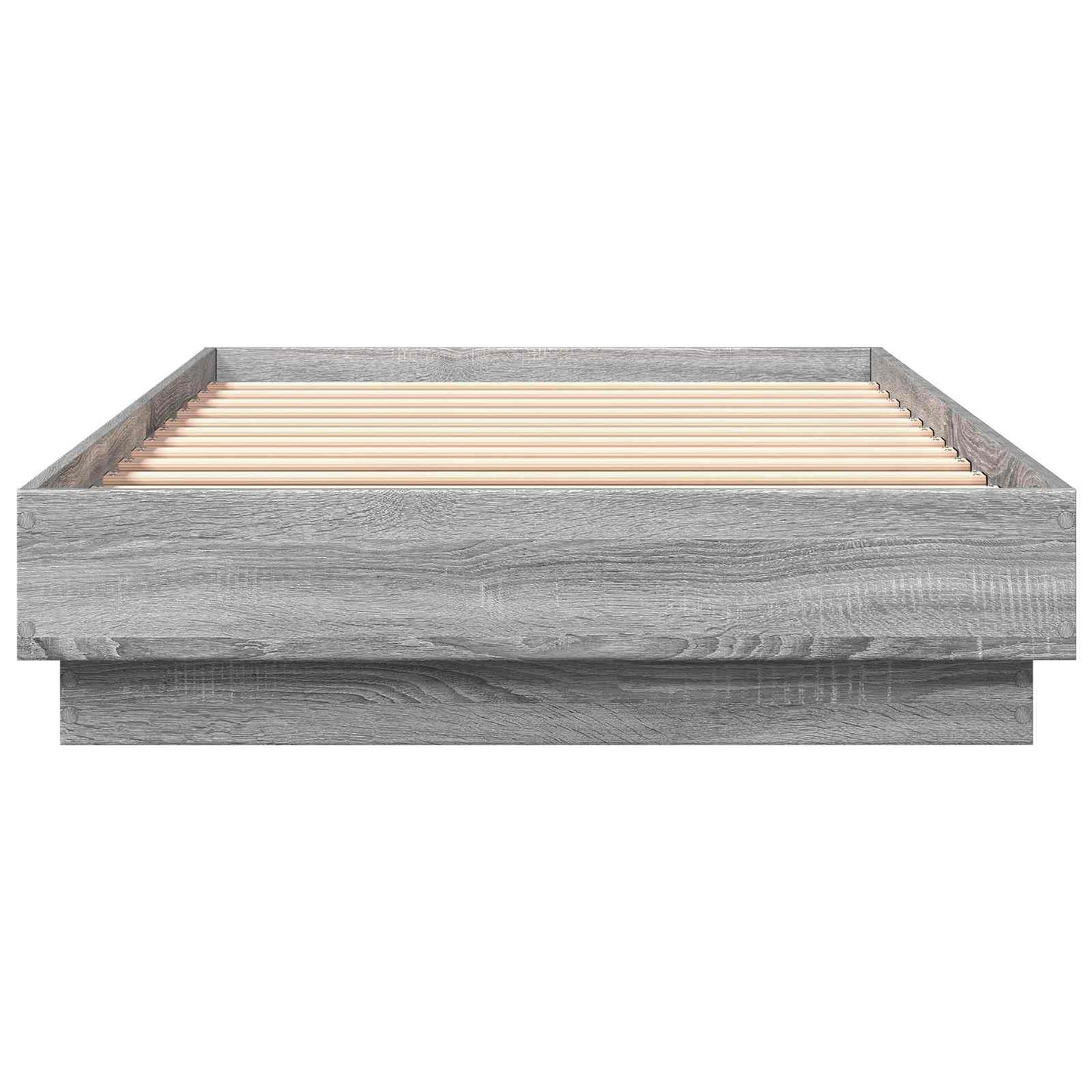 vidaXL Κρεβάτι δαπέδου Γκρι Sonoma 80 x 200 cm Επεξεργασμένο Ξύλο