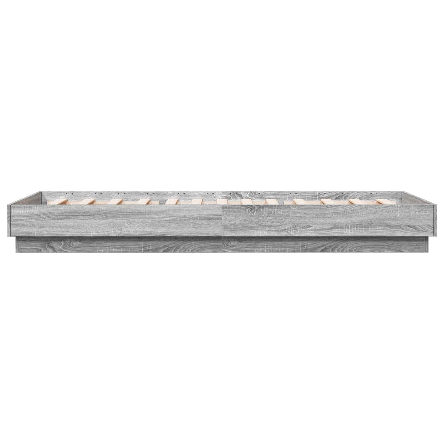 vidaXL Κρεβάτι δαπέδου Γκρι Sonoma 80 x 200 cm Επεξεργασμένο Ξύλο