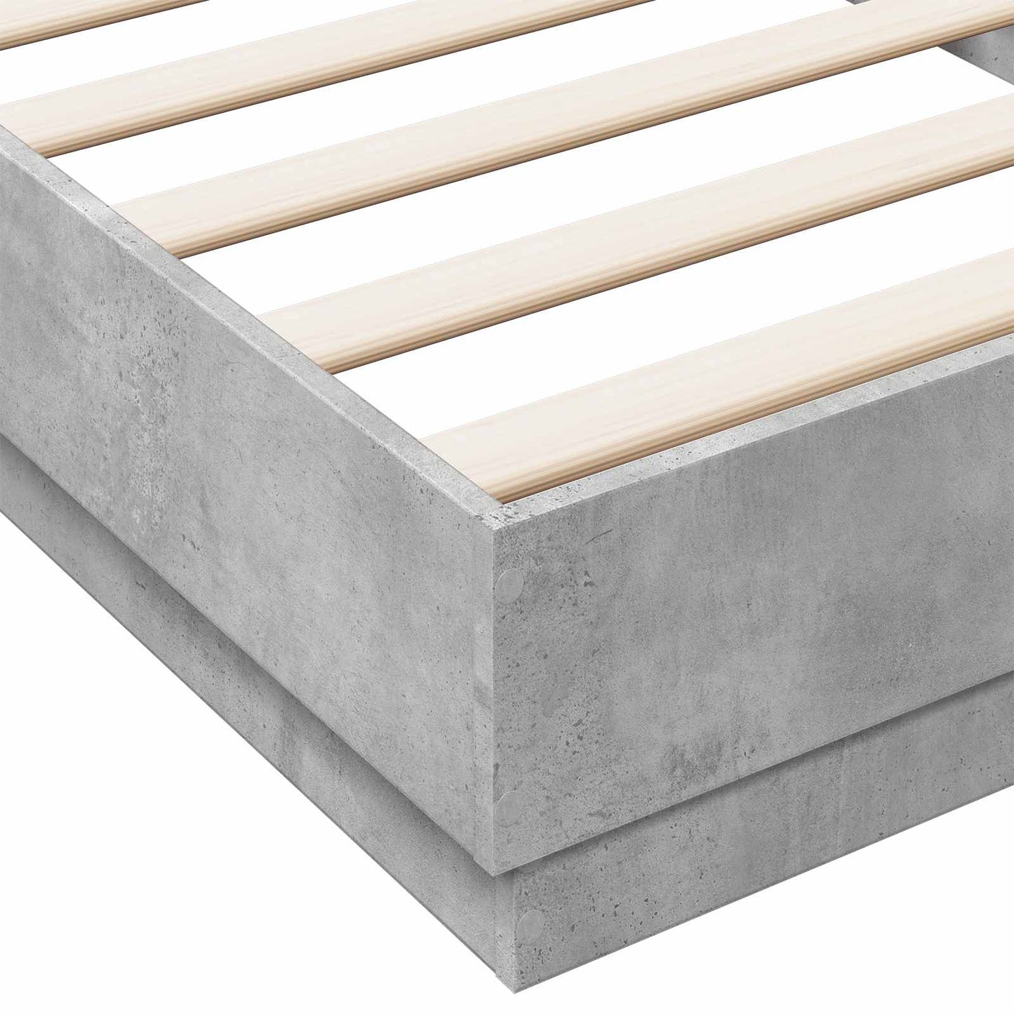 vidaXL Κρεβάτι δαπέδου Γκρι Σκυροδέματος 80 x 200 cm