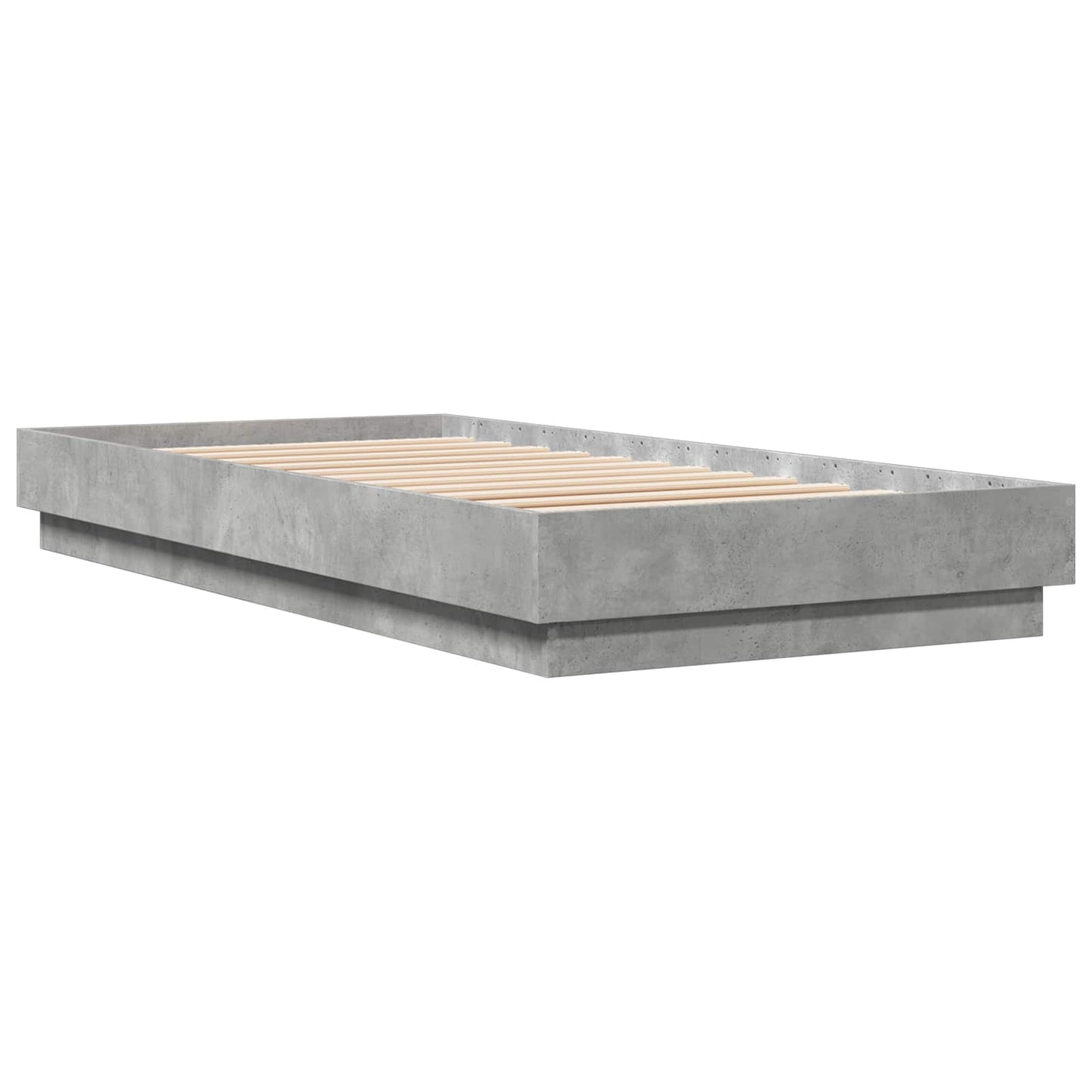 vidaXL Κρεβάτι δαπέδου Γκρι Σκυροδέματος 80 x 200 cm