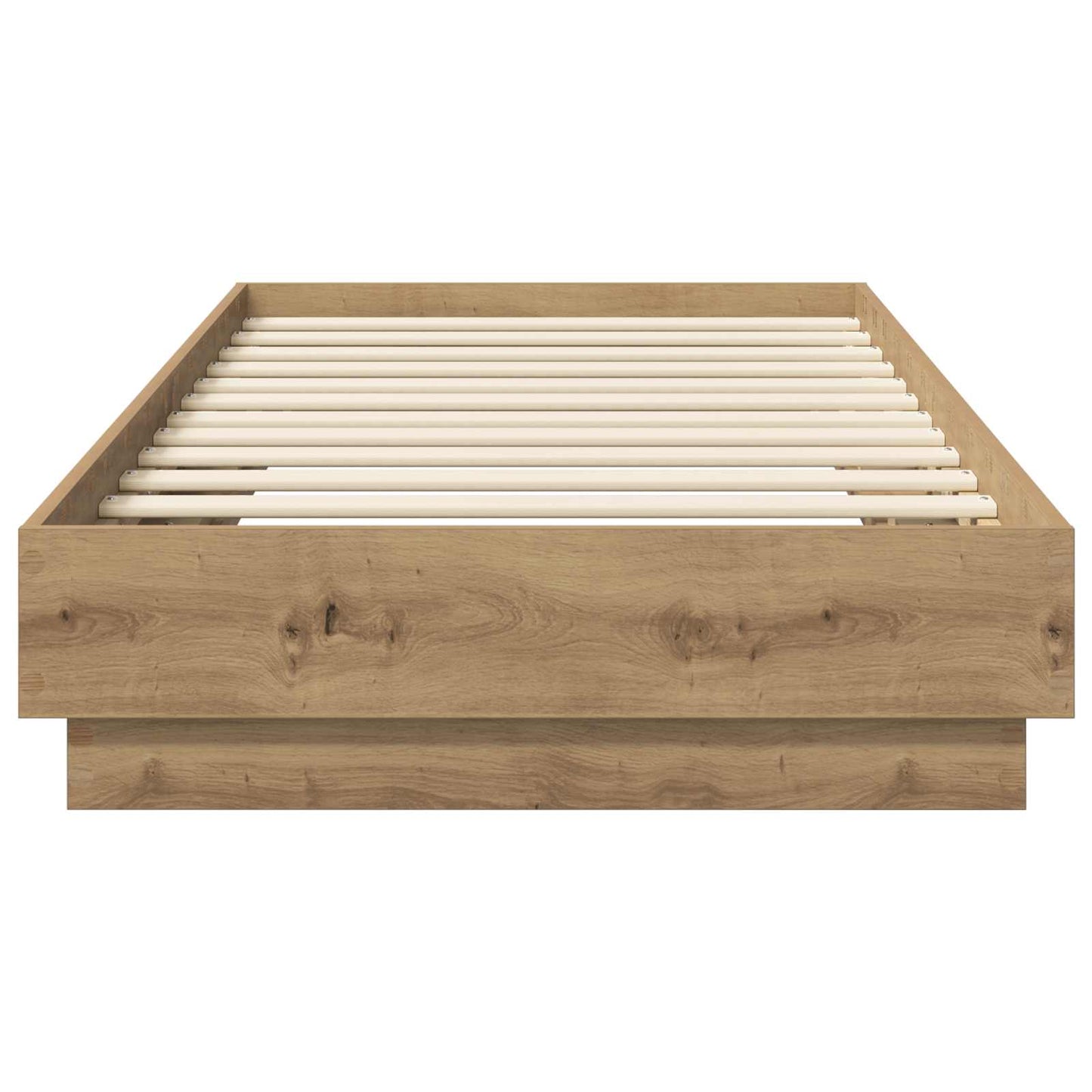 vidaXL Κρεβάτι δαπέδου Artisan Δρυς 80 x 200 cm Επεξεργασμένο Ξύλο