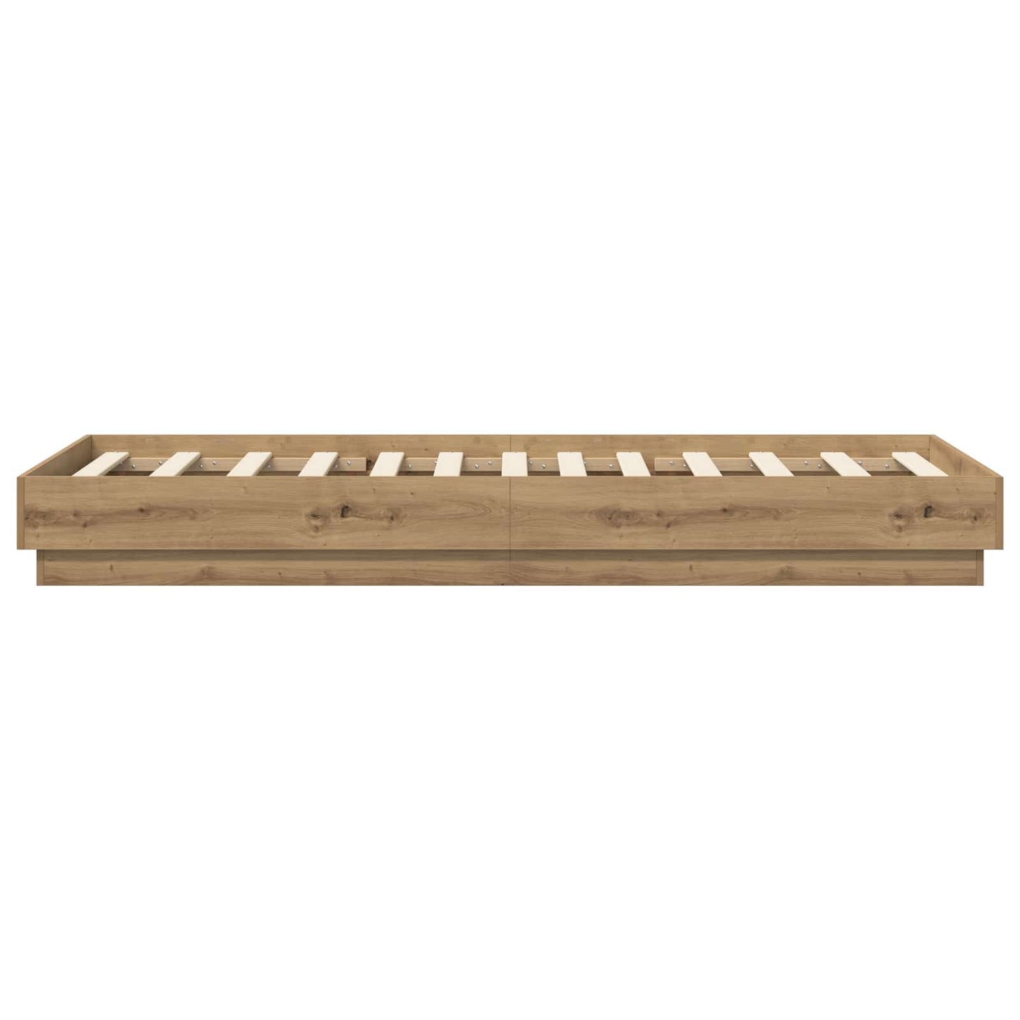 vidaXL Κρεβάτι δαπέδου Artisan Δρυς 80 x 200 cm Επεξεργασμένο Ξύλο