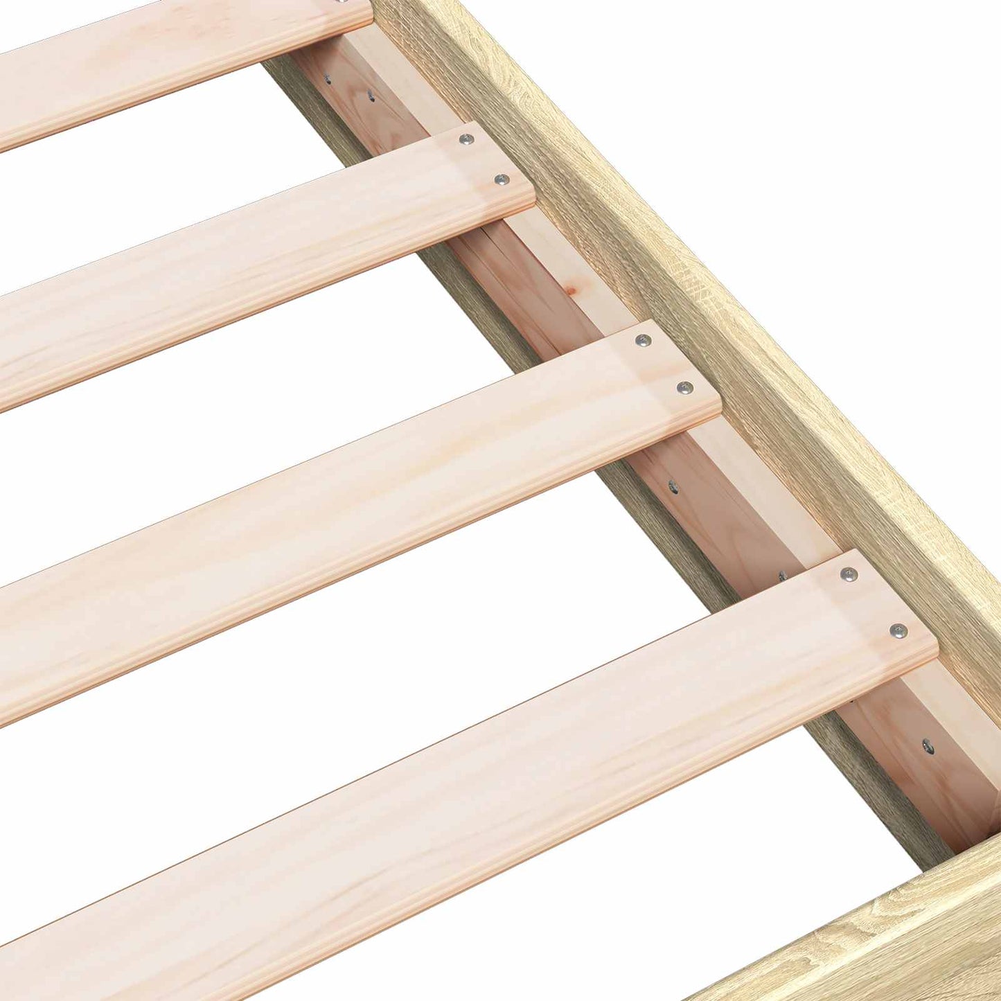 vidaXL Κρεβάτι δαπέδου Sonoma Δρυς 80 x 200 cm Επεξεργασμένο Ξύλο