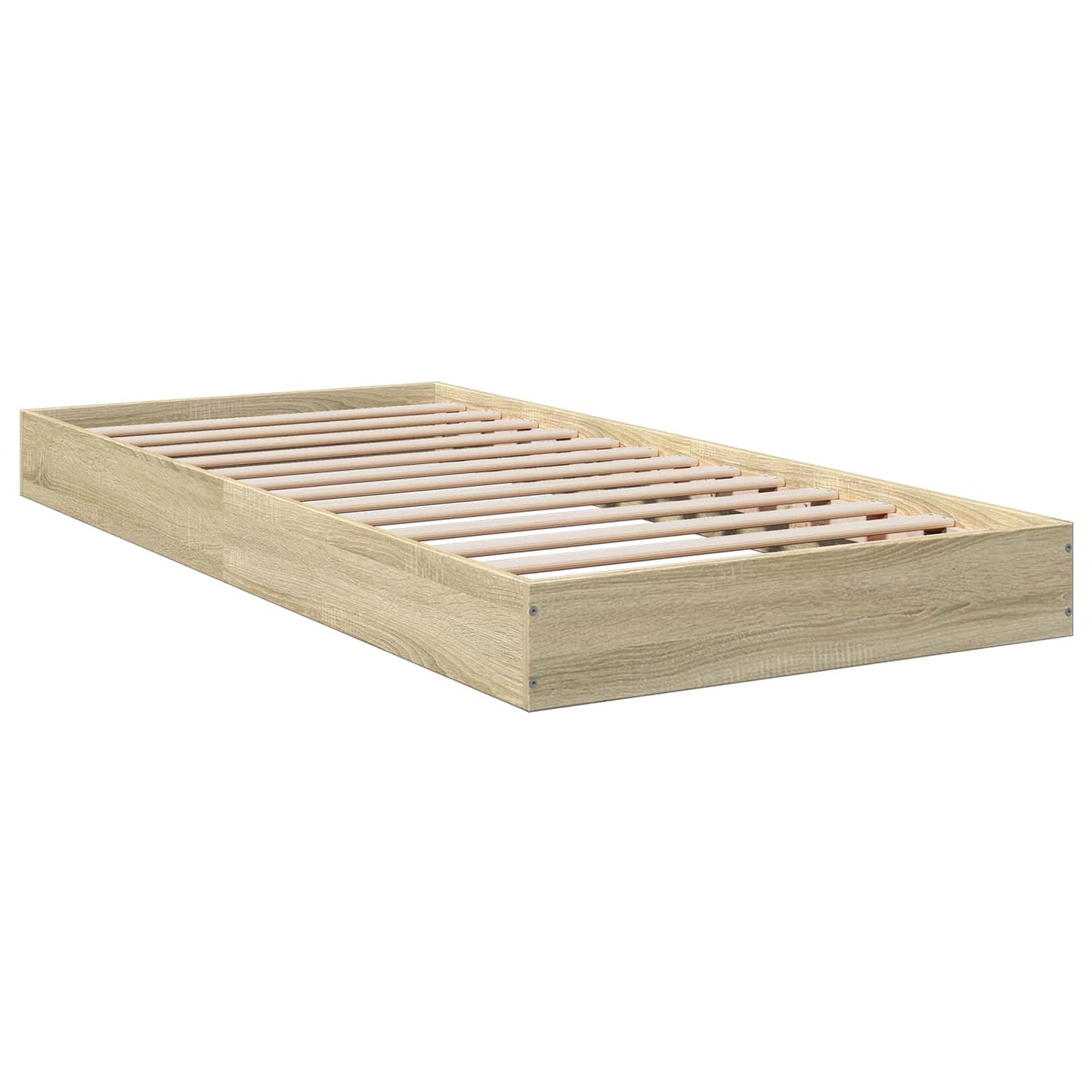 vidaXL Κρεβάτι δαπέδου Sonoma Δρυς 80 x 200 cm Επεξεργασμένο Ξύλο