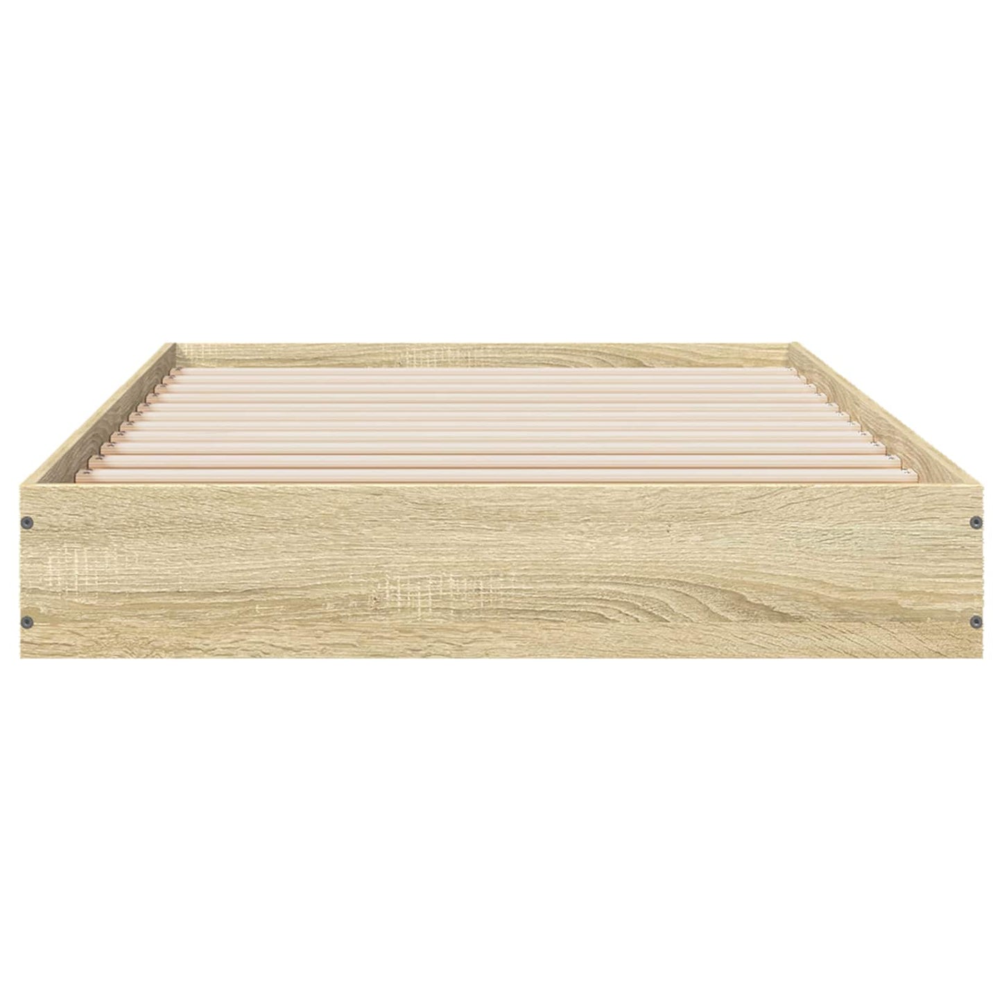 vidaXL Κρεβάτι δαπέδου Sonoma Δρυς 80 x 200 cm Επεξεργασμένο Ξύλο