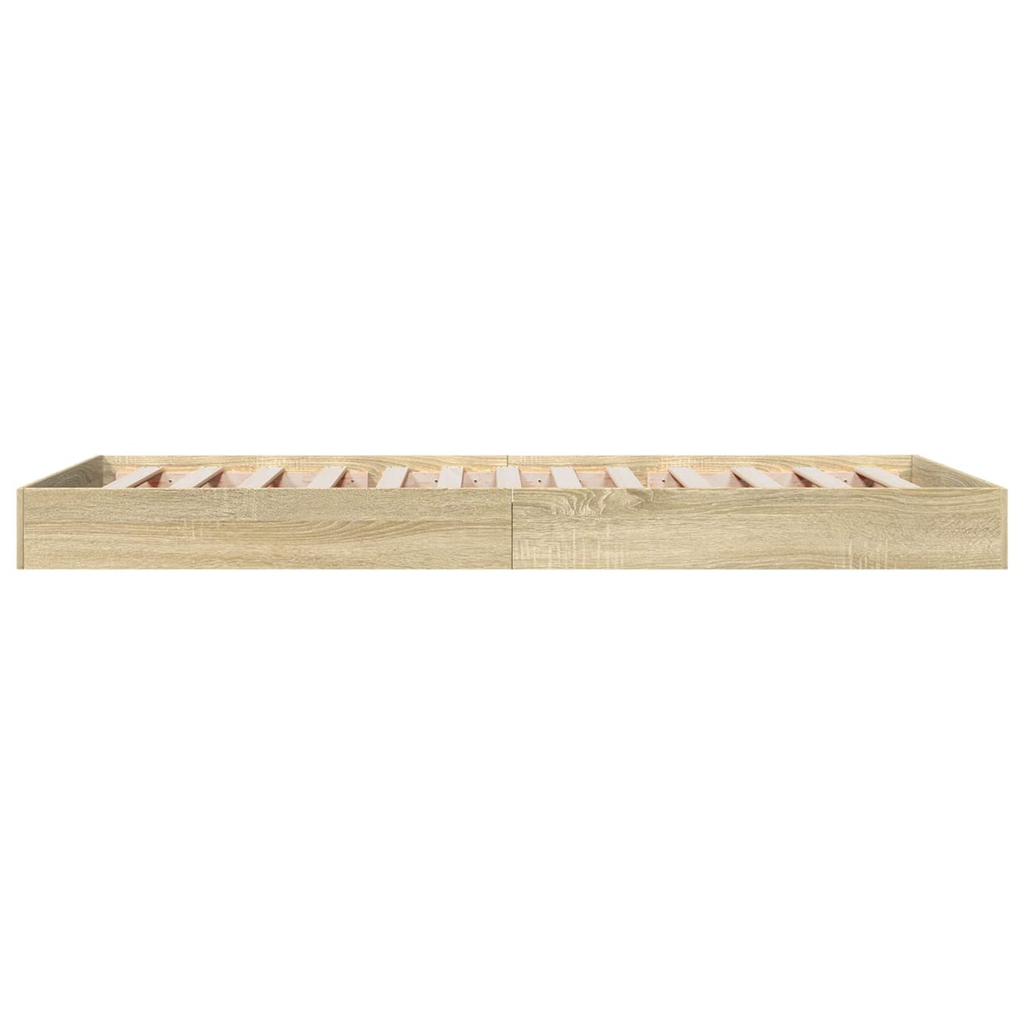 vidaXL Κρεβάτι δαπέδου Sonoma Δρυς 80 x 200 cm Επεξεργασμένο Ξύλο