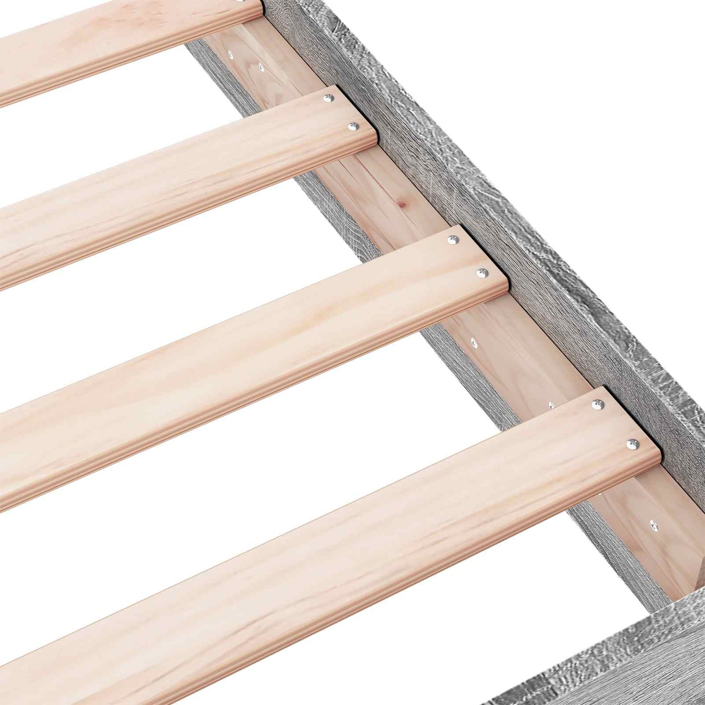 vidaXL Κρεβάτι δαπέδου Γκρι Sonoma 80 x 200 cm Επεξεργασμένο Ξύλο