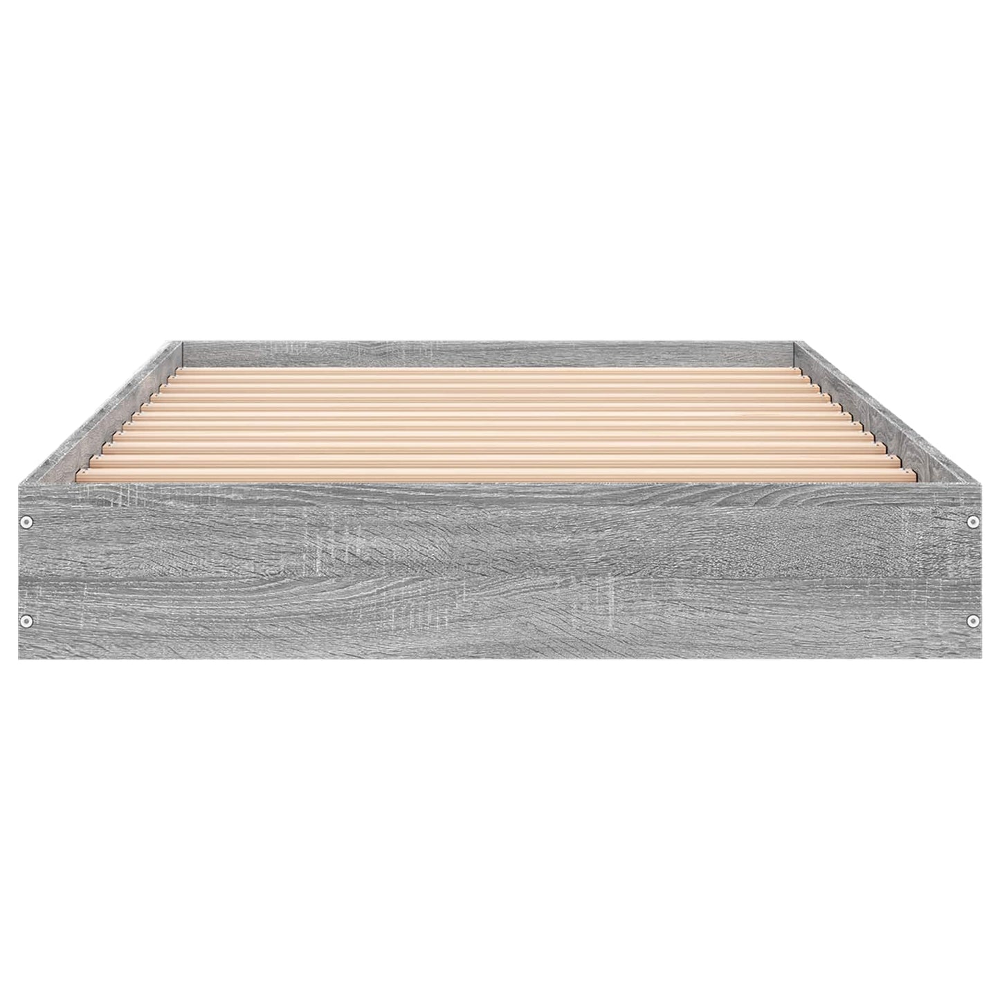 vidaXL Κρεβάτι δαπέδου Γκρι Sonoma 80 x 200 cm Επεξεργασμένο Ξύλο