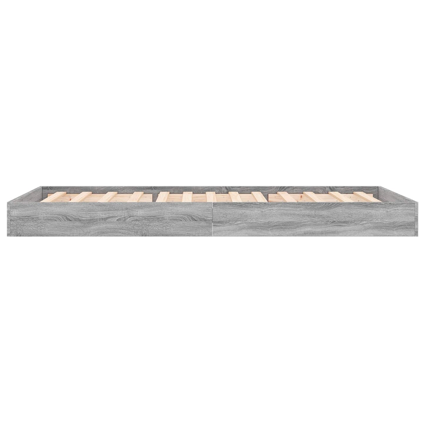 vidaXL Κρεβάτι δαπέδου Γκρι Sonoma 80 x 200 cm Επεξεργασμένο Ξύλο