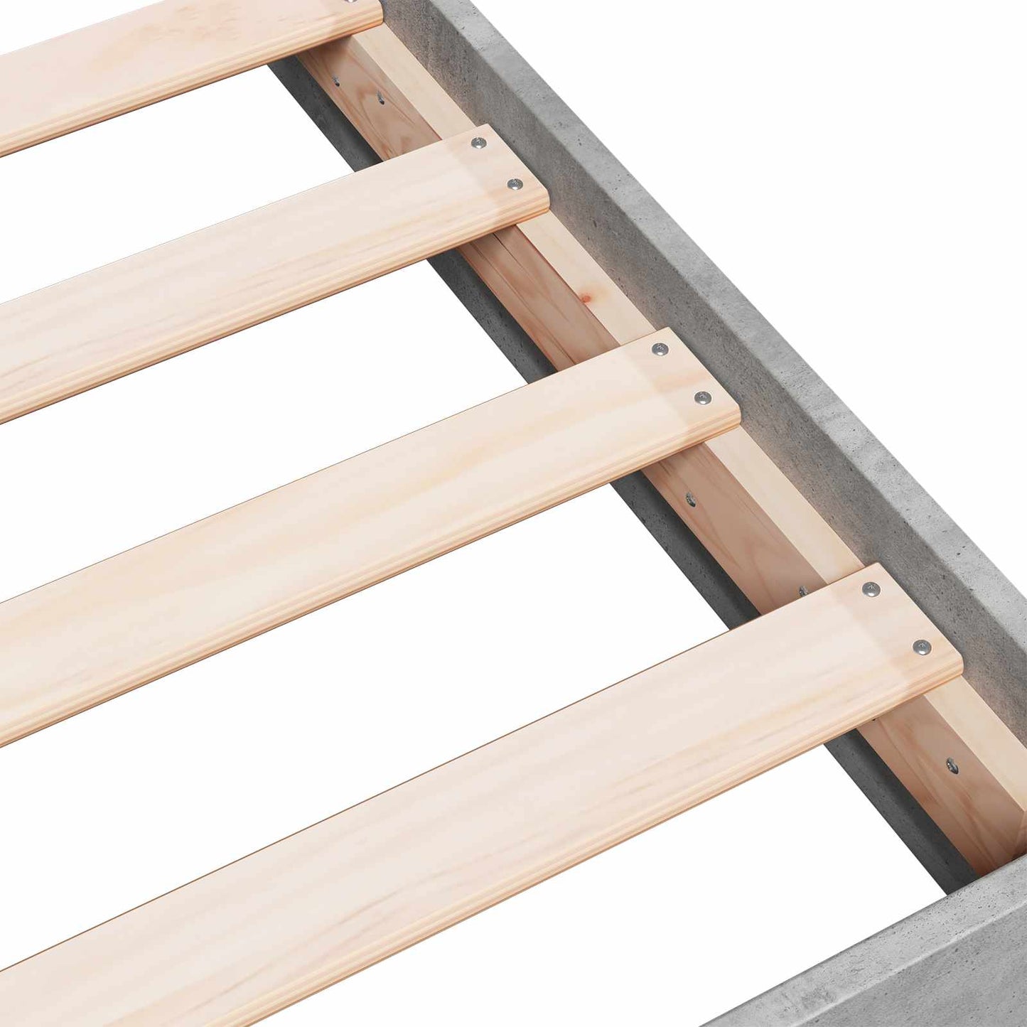vidaXL Κρεβάτι δαπέδου Γκρι Σκυροδέματος 80 x 200 cm