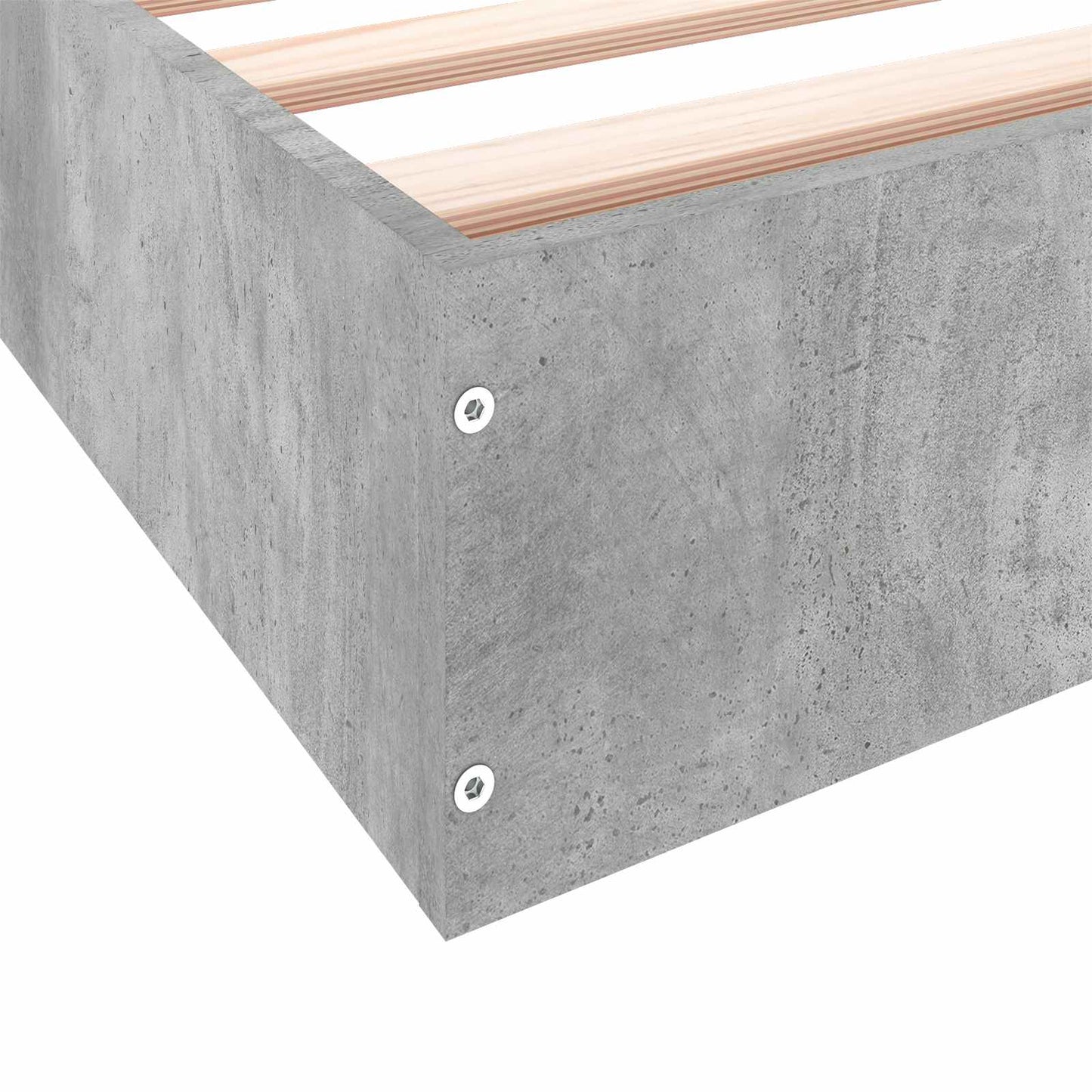 vidaXL Κρεβάτι δαπέδου Γκρι Σκυροδέματος 80 x 200 cm