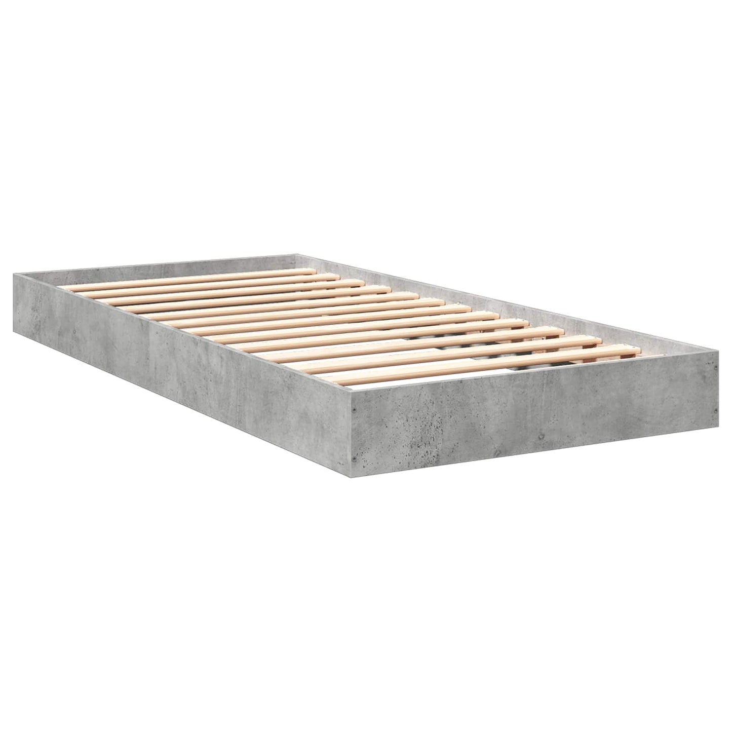 vidaXL Κρεβάτι δαπέδου Γκρι Σκυροδέματος 80 x 200 cm