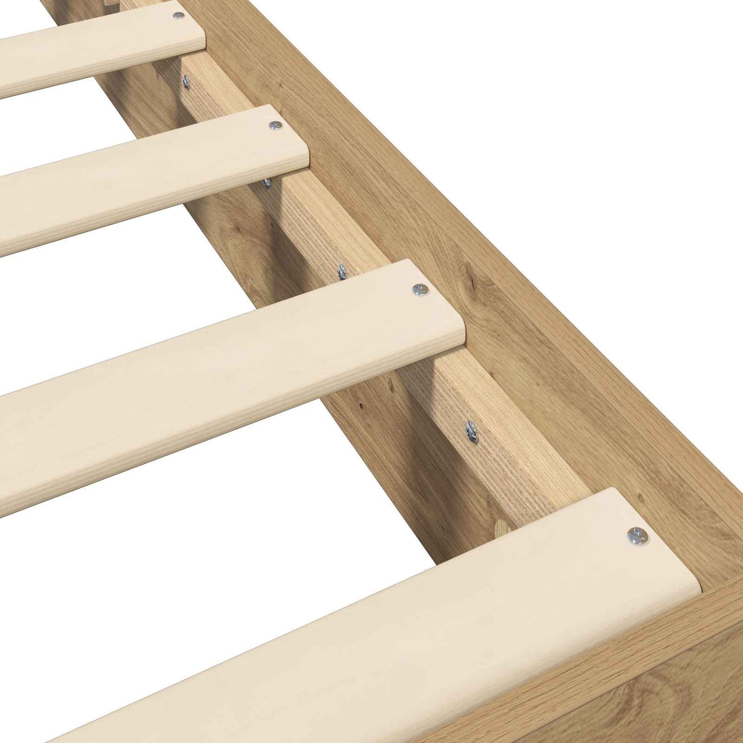 vidaXL Κρεβάτι δαπέδου Artisan Δρυς 80 x 200 cm Επεξεργασμένο Ξύλο