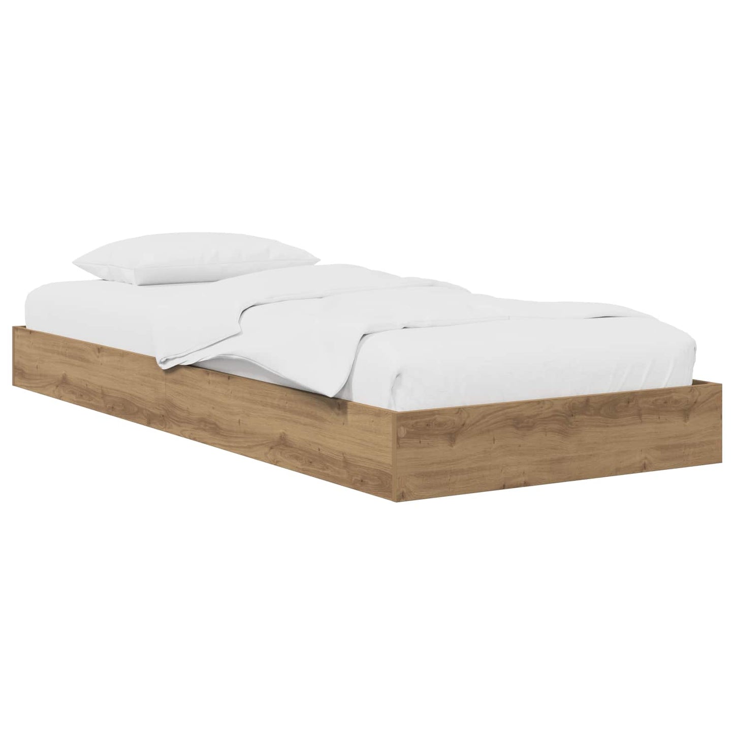 vidaXL Κρεβάτι δαπέδου Artisan Δρυς 80 x 200 cm Επεξεργασμένο Ξύλο